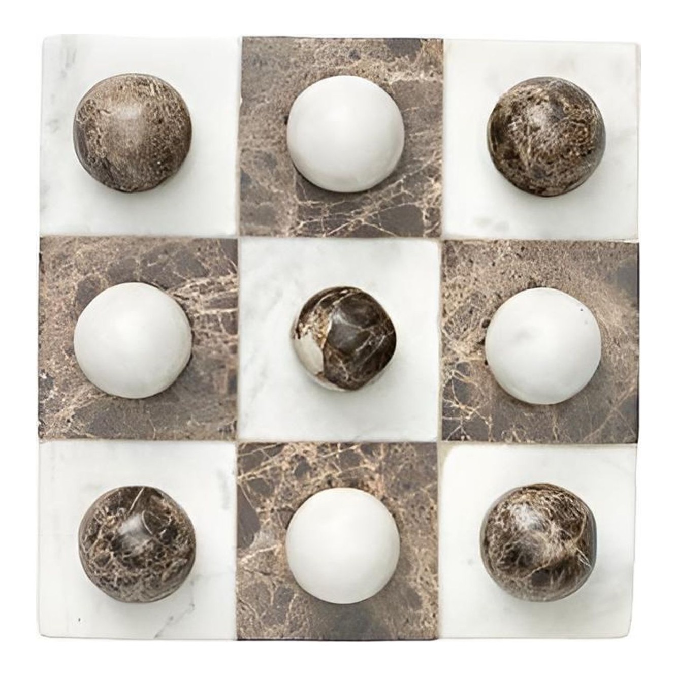 Marble Tic-Tac-Toe Board