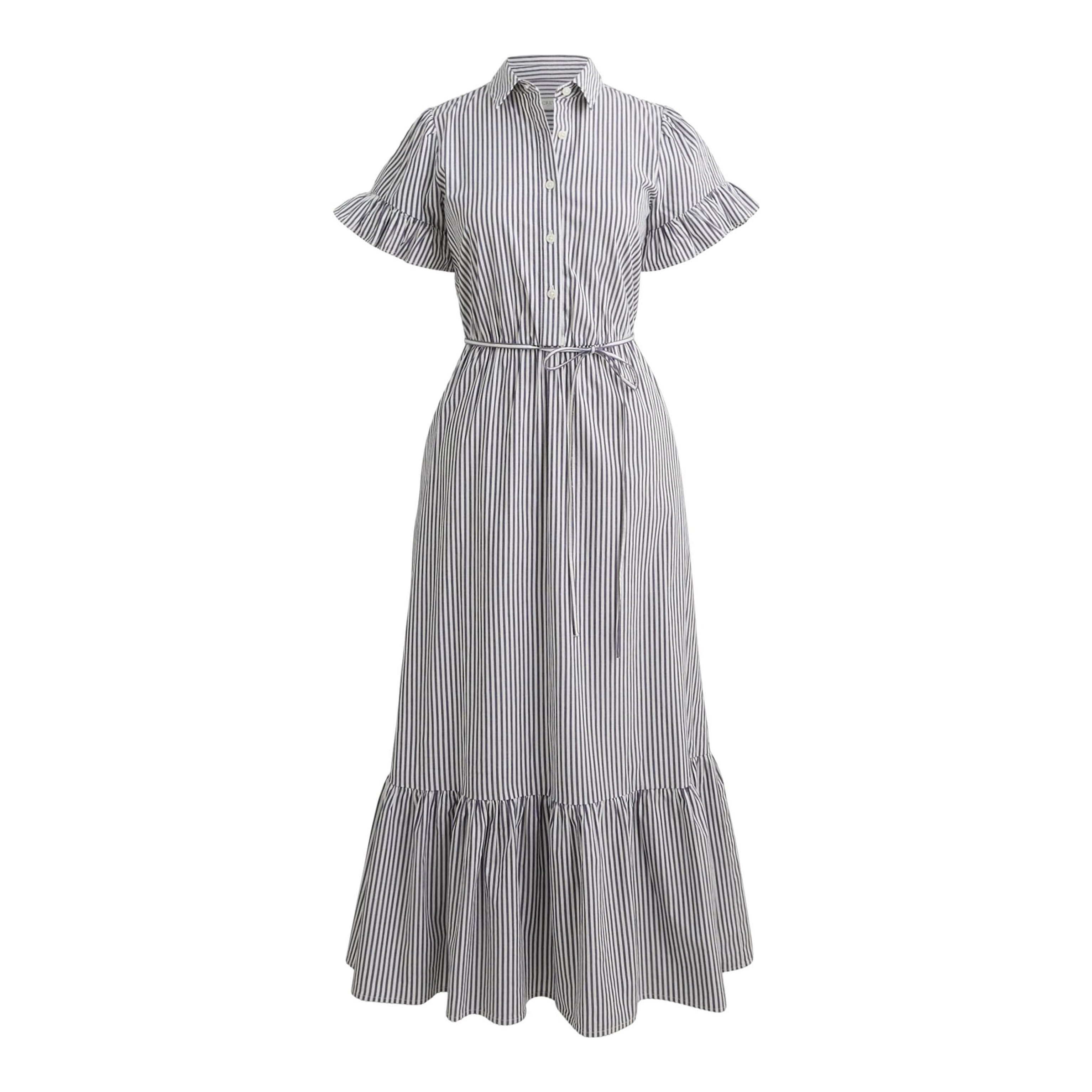 J.Crew | Hyacinth Dress In Striped Cotton Poplin
