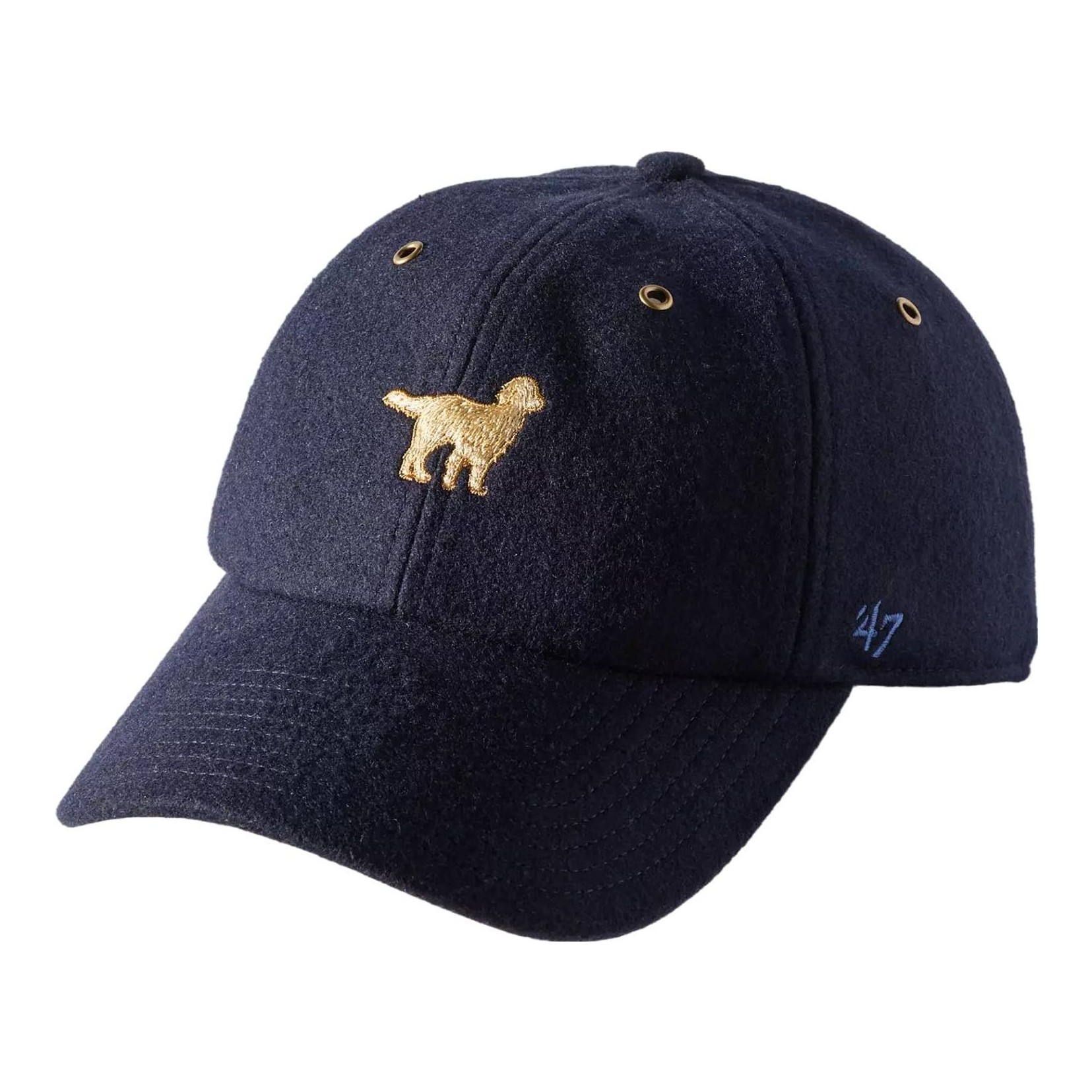 ?47 Anthropologie Wool Blend Baseball Hat Dog Icon Brown Labrador Retriever New 47 | Dog Icon Wool Blend Baseball Cap main image 4