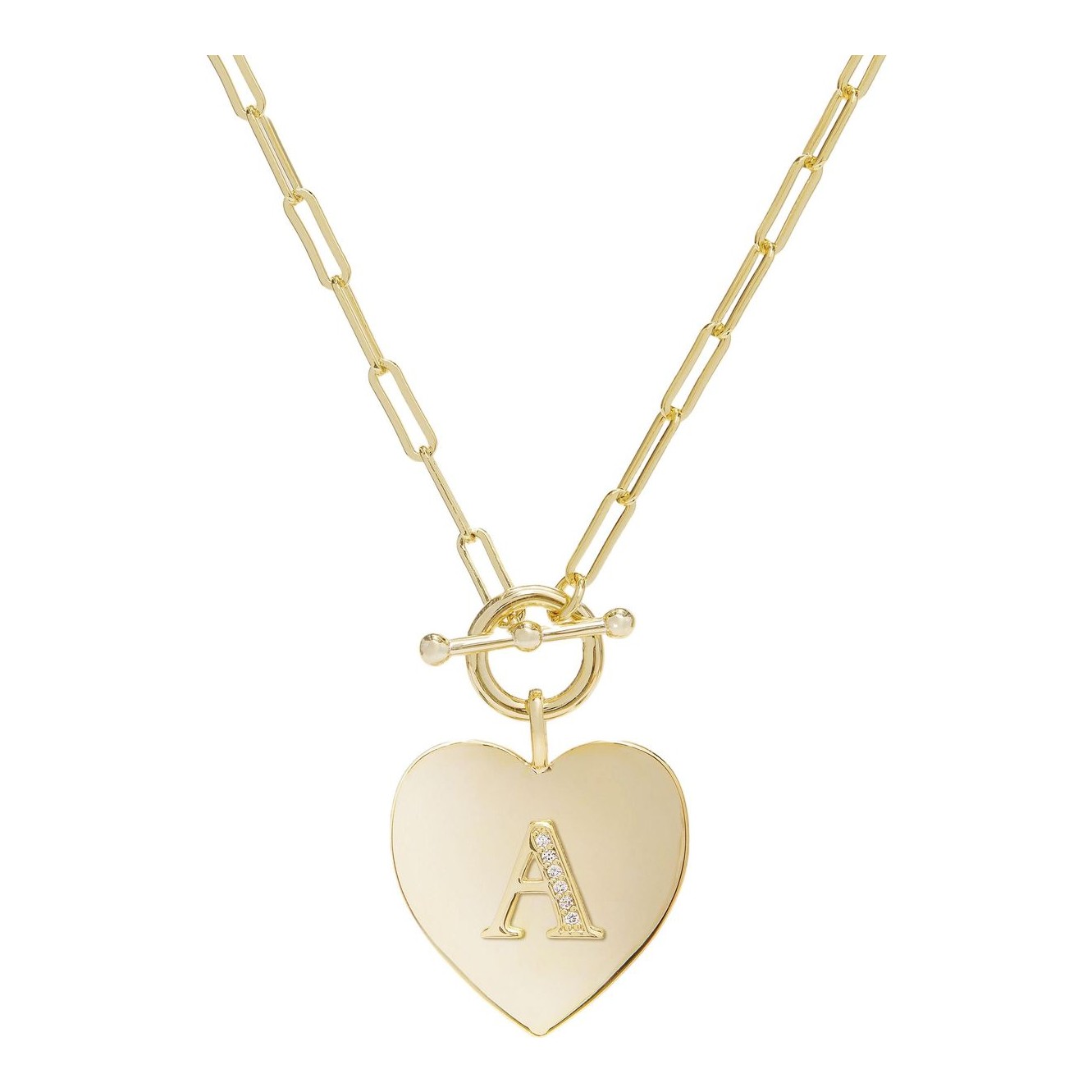 MELINDA MARIA | Love Letters Heart Necklace