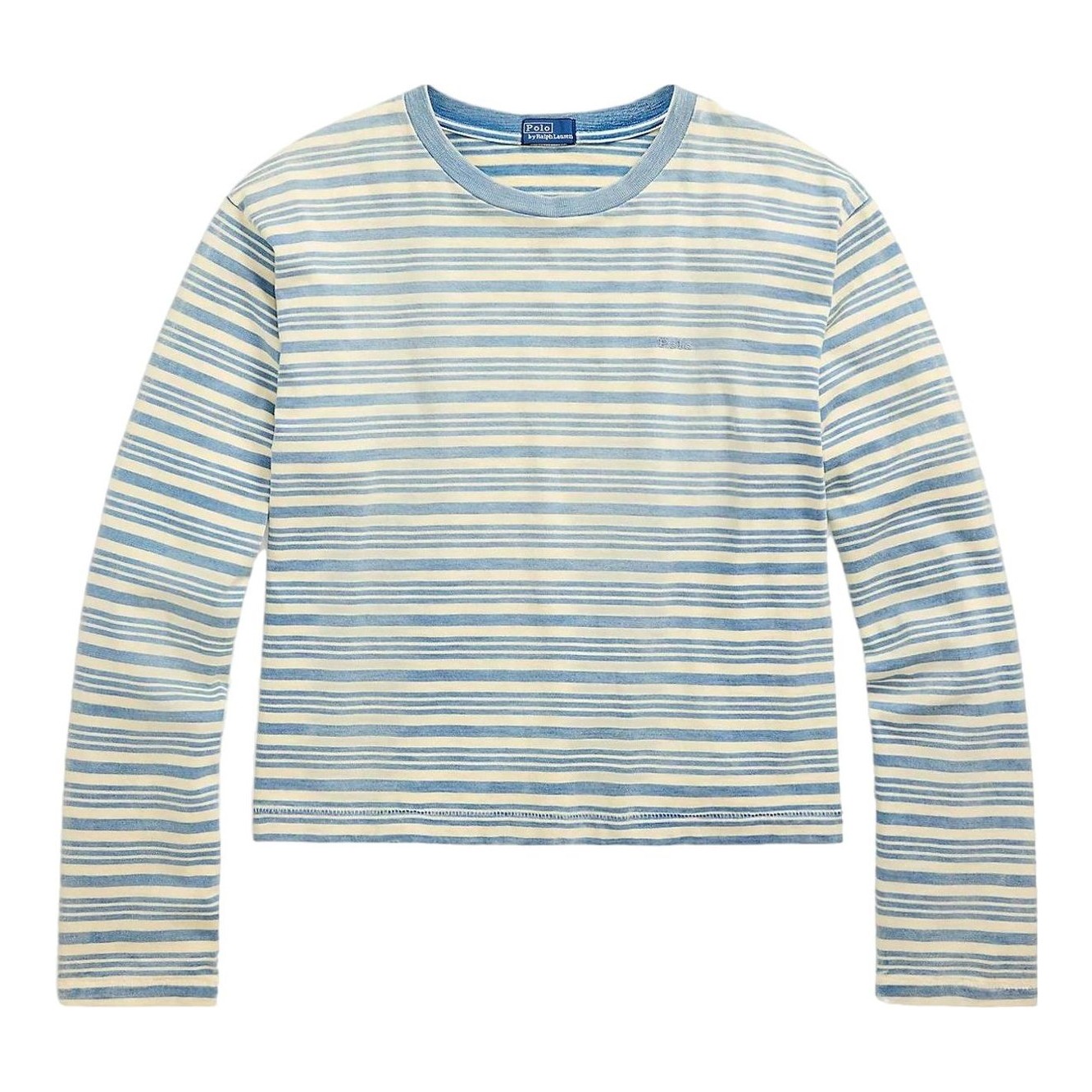Polo Ralph Lauren | Striped Jersey Cropped Long-Sleeve Tee