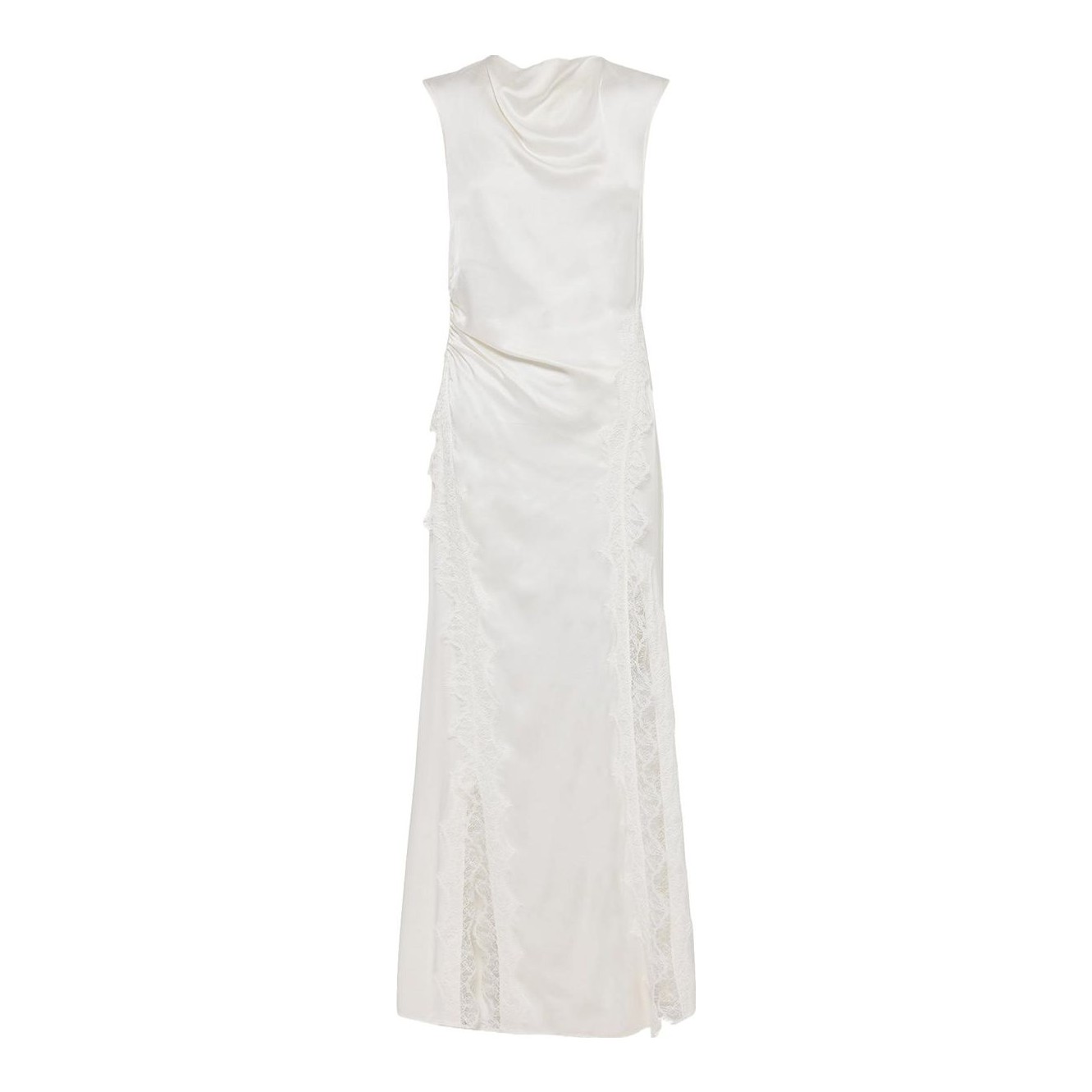 chinese dress ladies Alessia Textured Satin and Lace Maxi Dress