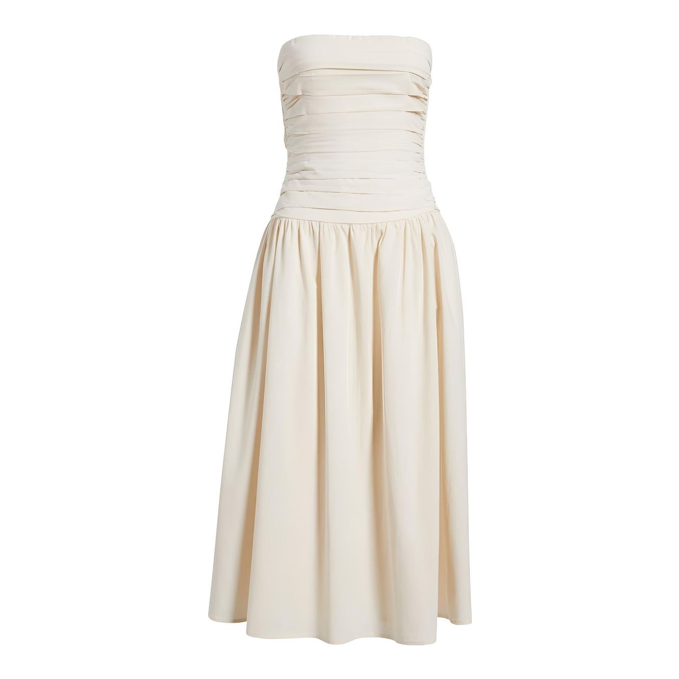 Moon River | Cream Puff Sleeve Midi Dress