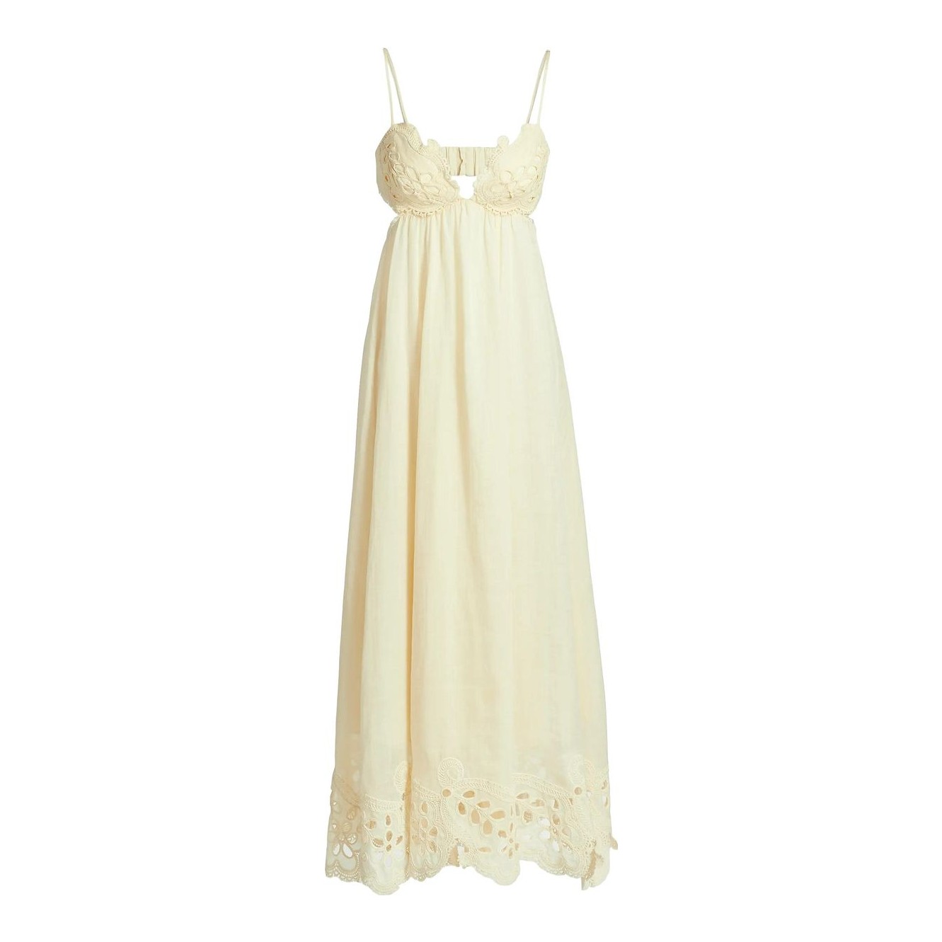 rhiannon embroidered midi dress Rhiannon Petite Broderie Midi Dress in White - Size 0 to 12