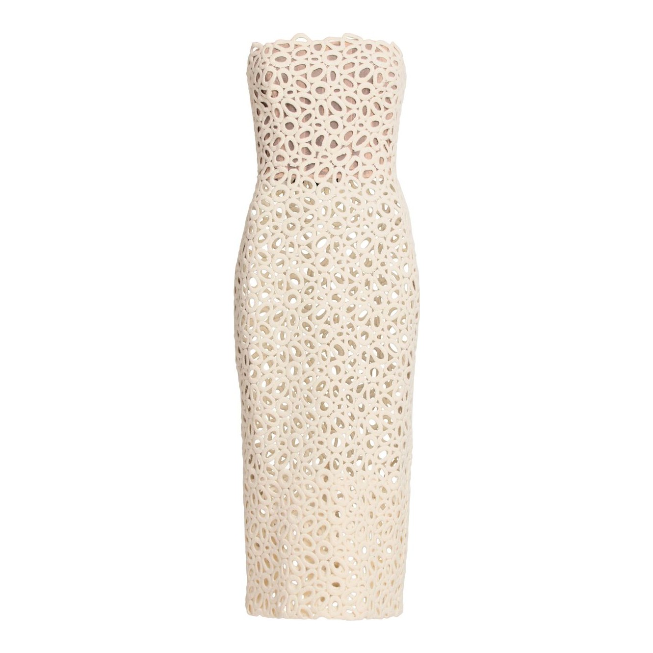 white christmas dresses Annalise Cotton Lace Midi Dress – SIMKHAI