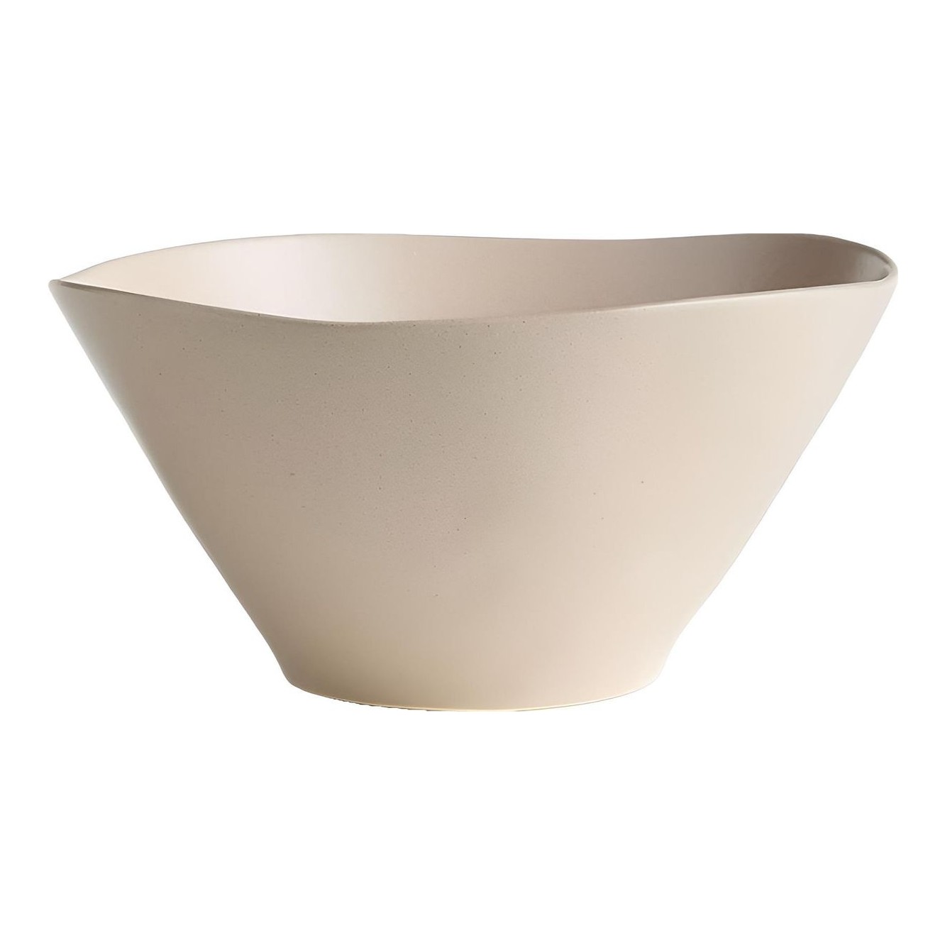 Marin White Large Stoneware Serving Bowl - Thumbnail 3
