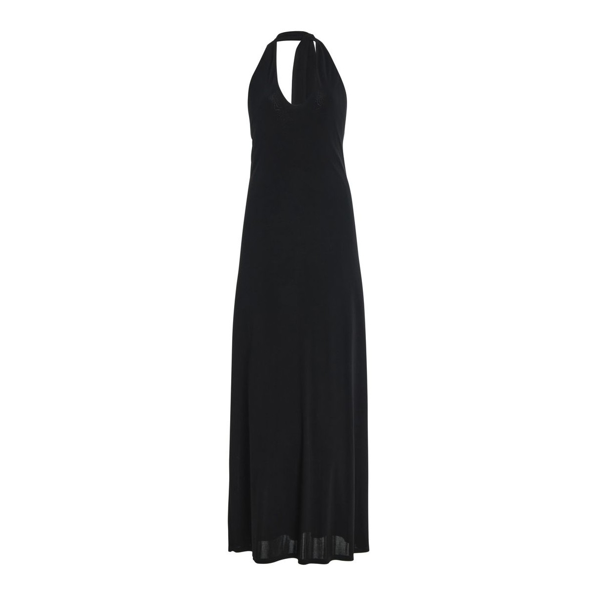 MESHKI | Claire Satin Drape Back Maxi Dress with Split