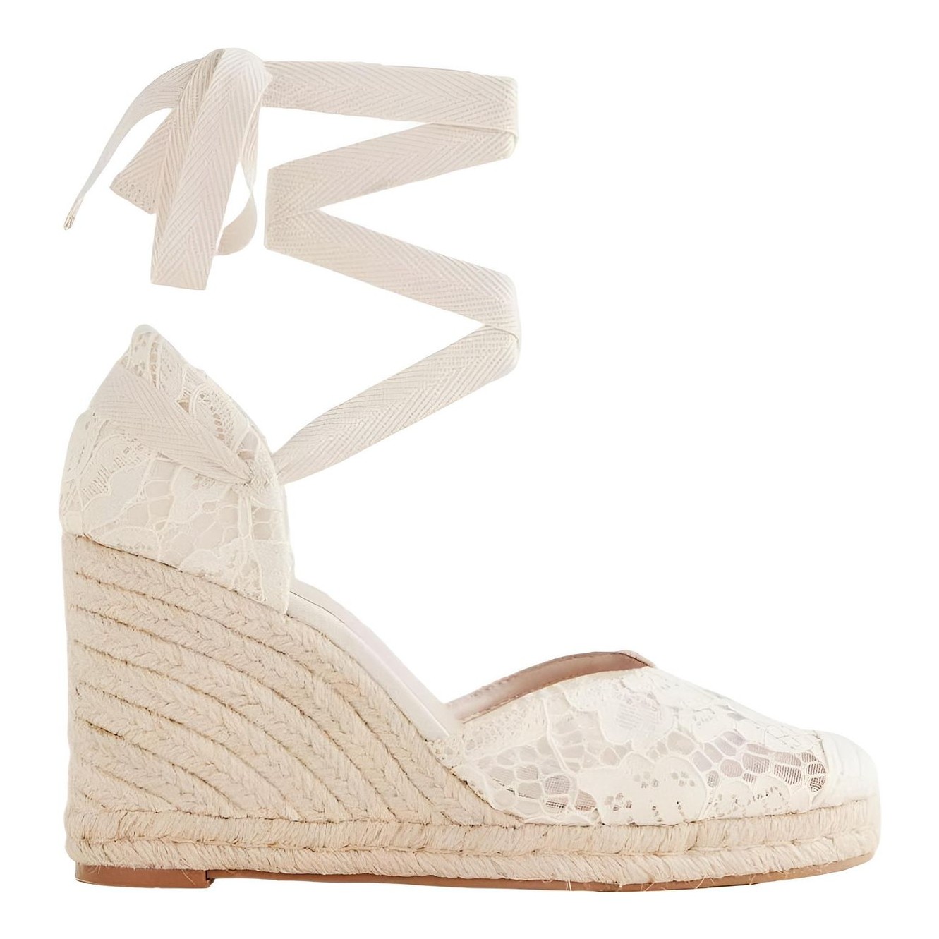 Camilla Lace-Up Wedge Espadrilles
