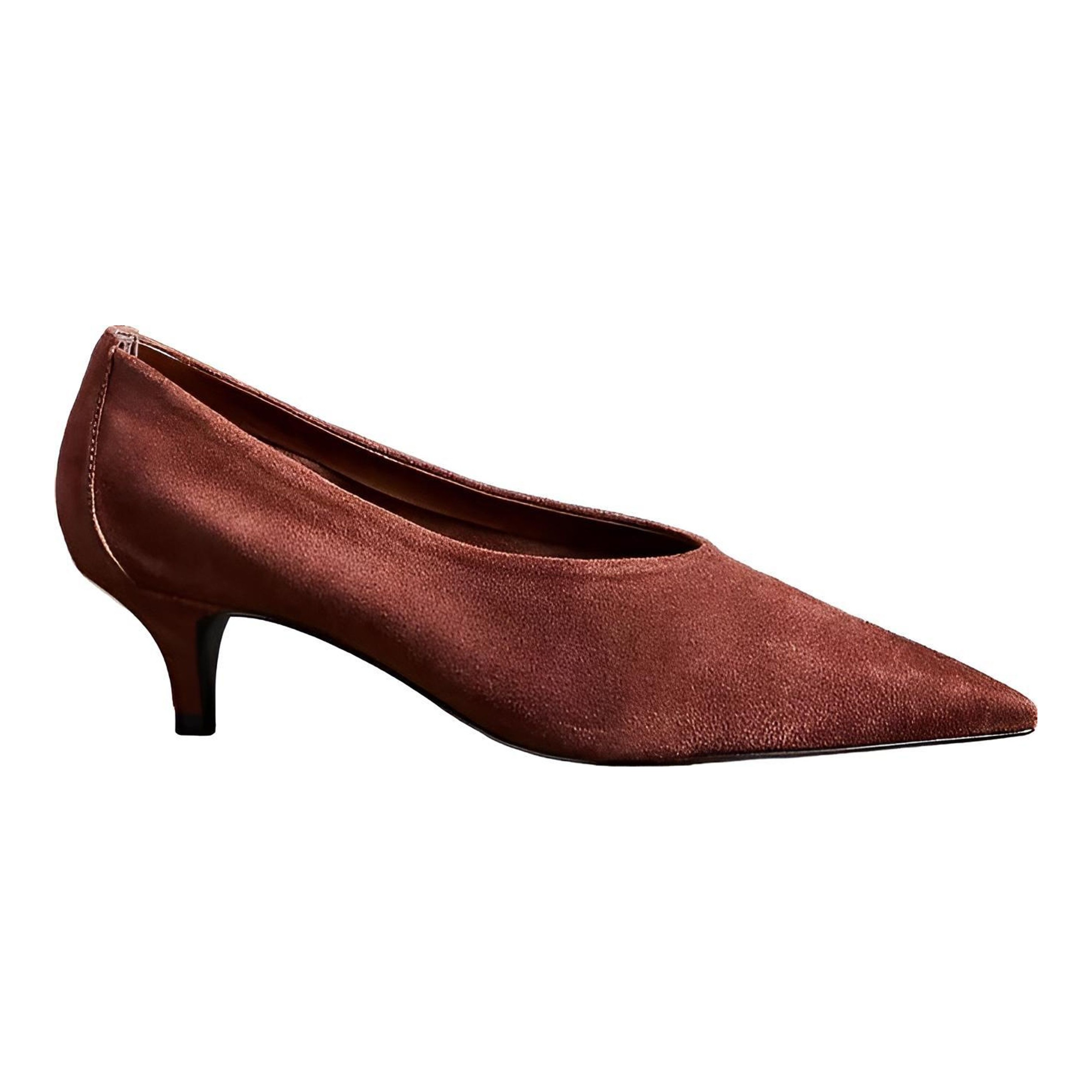 Pointed Toe Kitten Heel Pumps