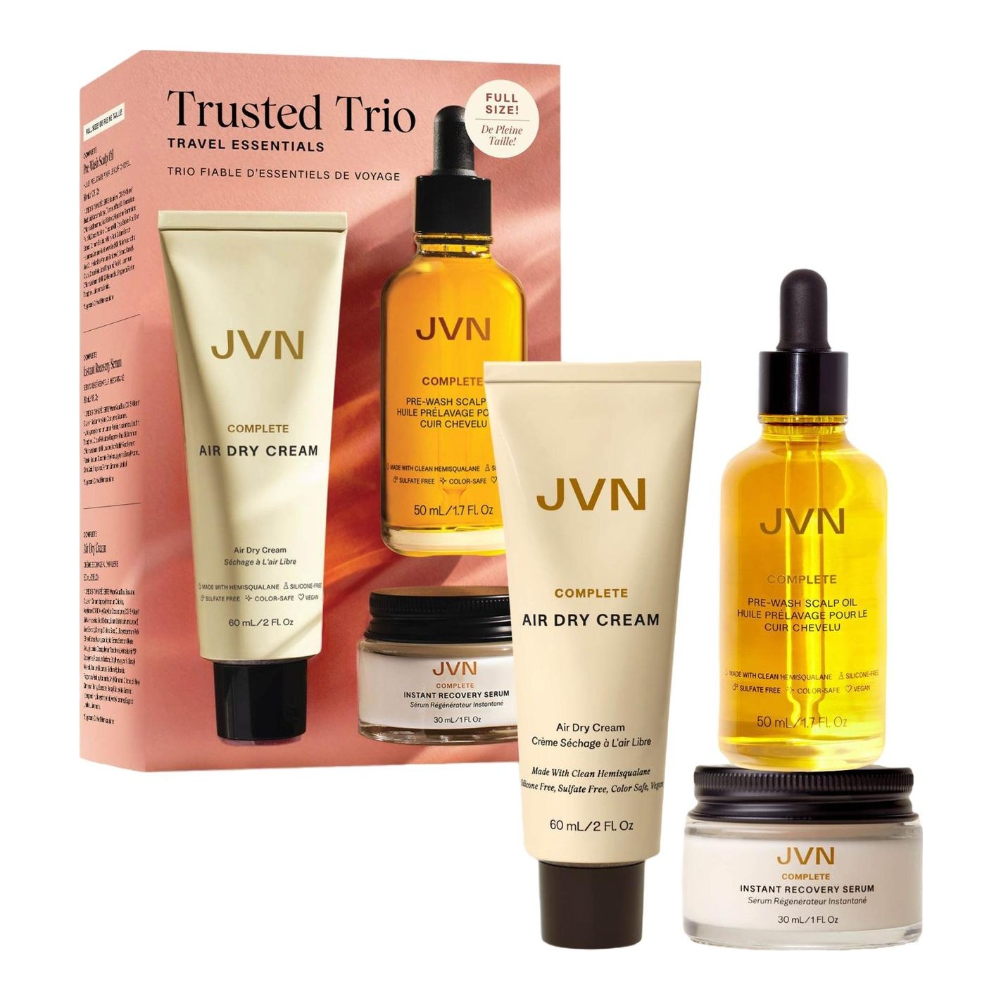 JVN Hair | Trusted Trio Travel Essentials
