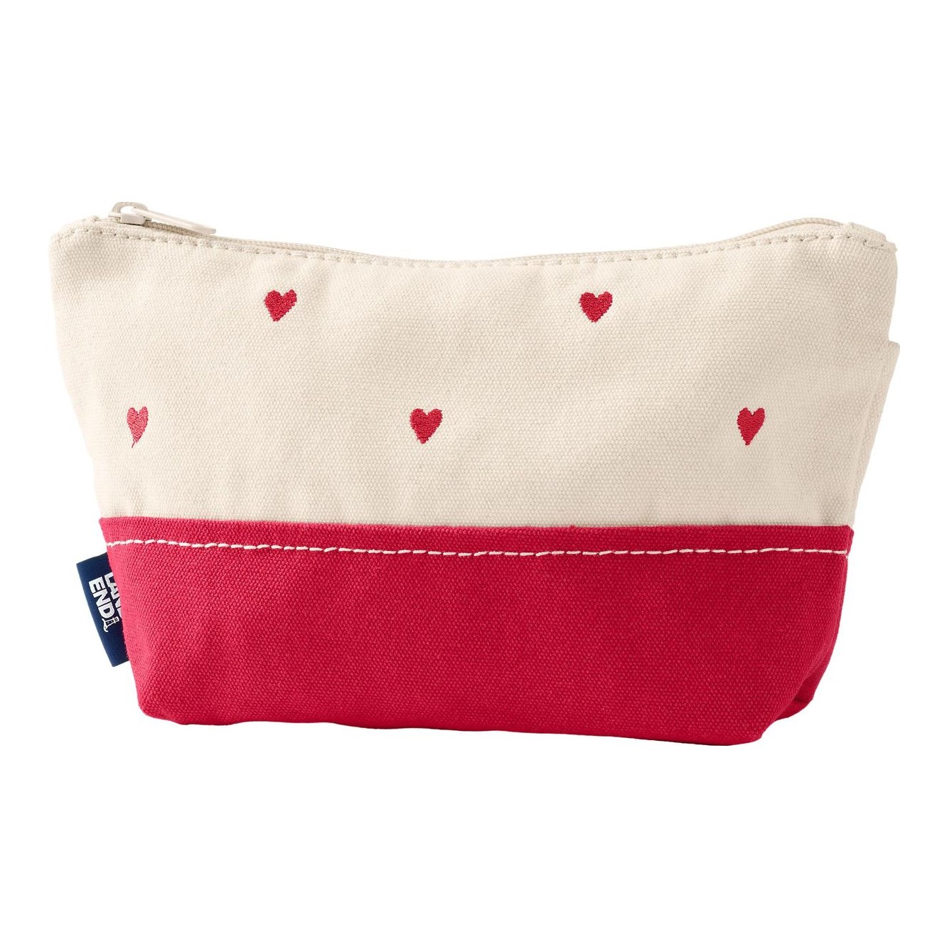 Lands' End Embroidered Zipper Canvas Pouch, a unique Christmas gift for teachers