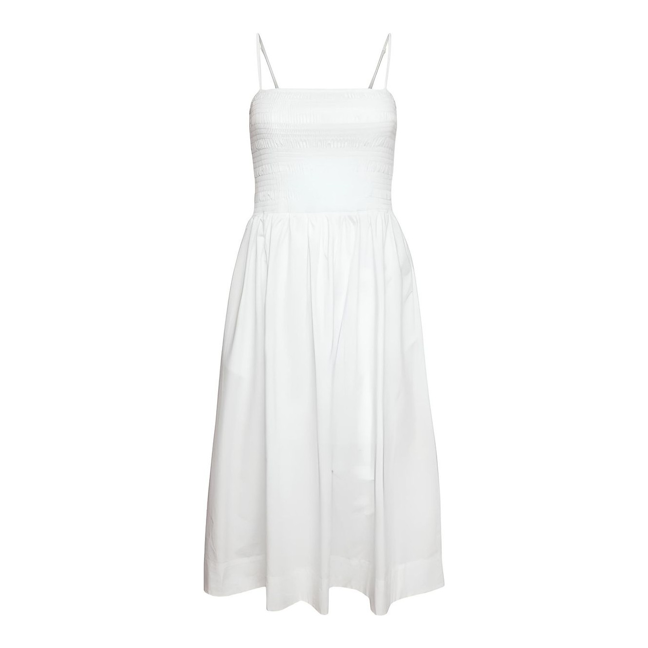 Hyacinth House | White Smocked Seashell Embroidery Harbor Dress