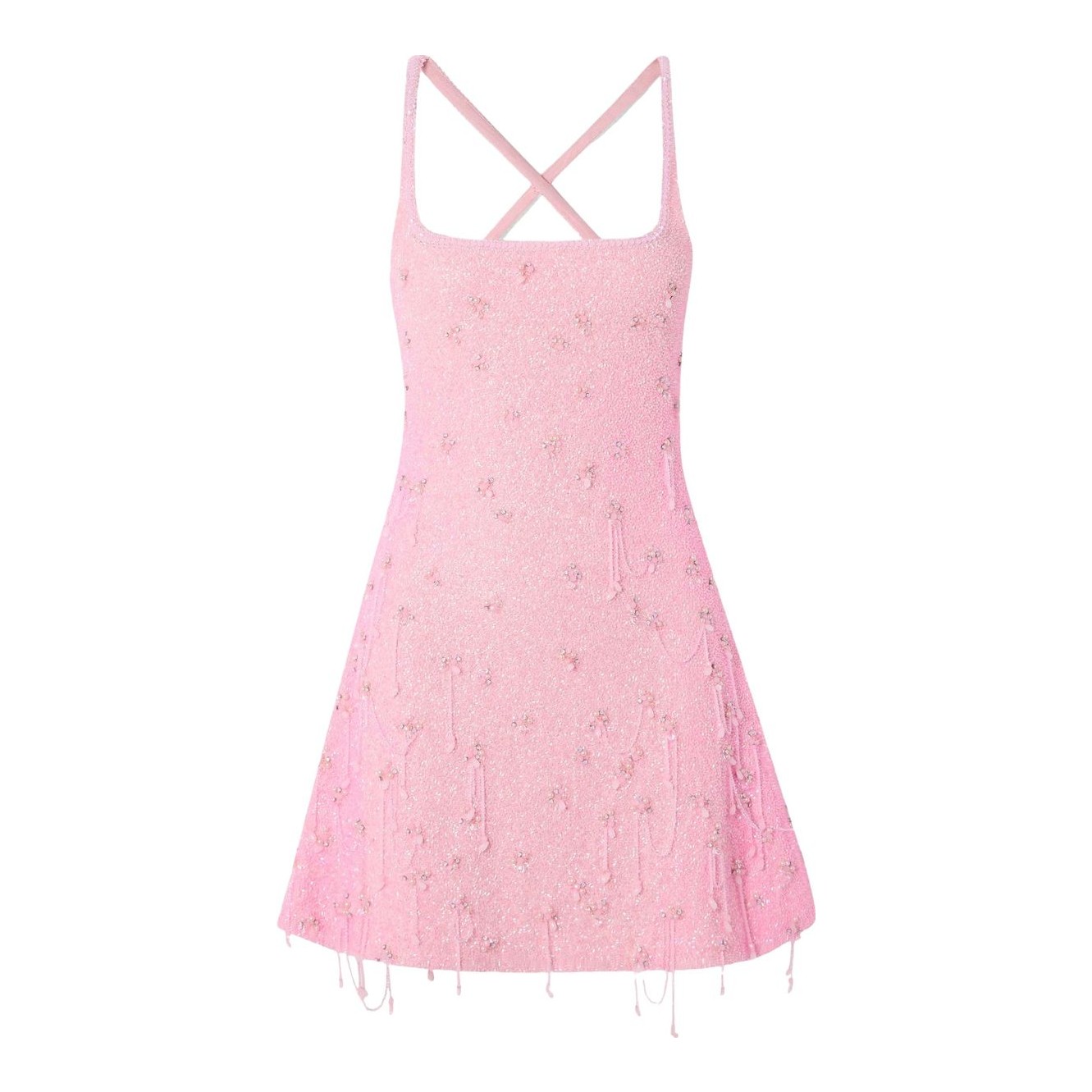 asta resort pink dress by Asta Resort Crafted in a Geranium Sequin that shifts as the light moves around it Rent Asta Resort Pink Dress