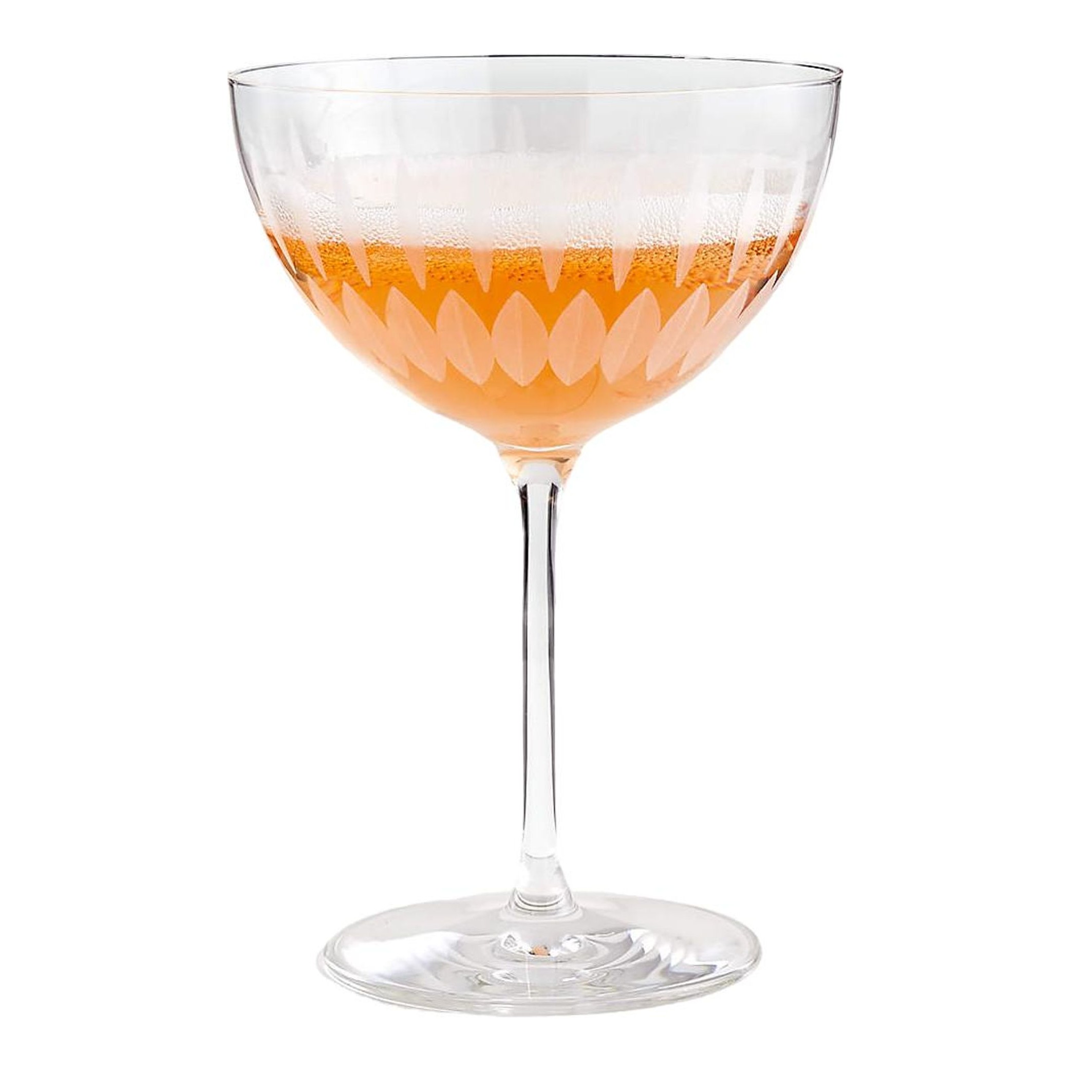 Agnes 11.75oz. Etched Coupe Glass