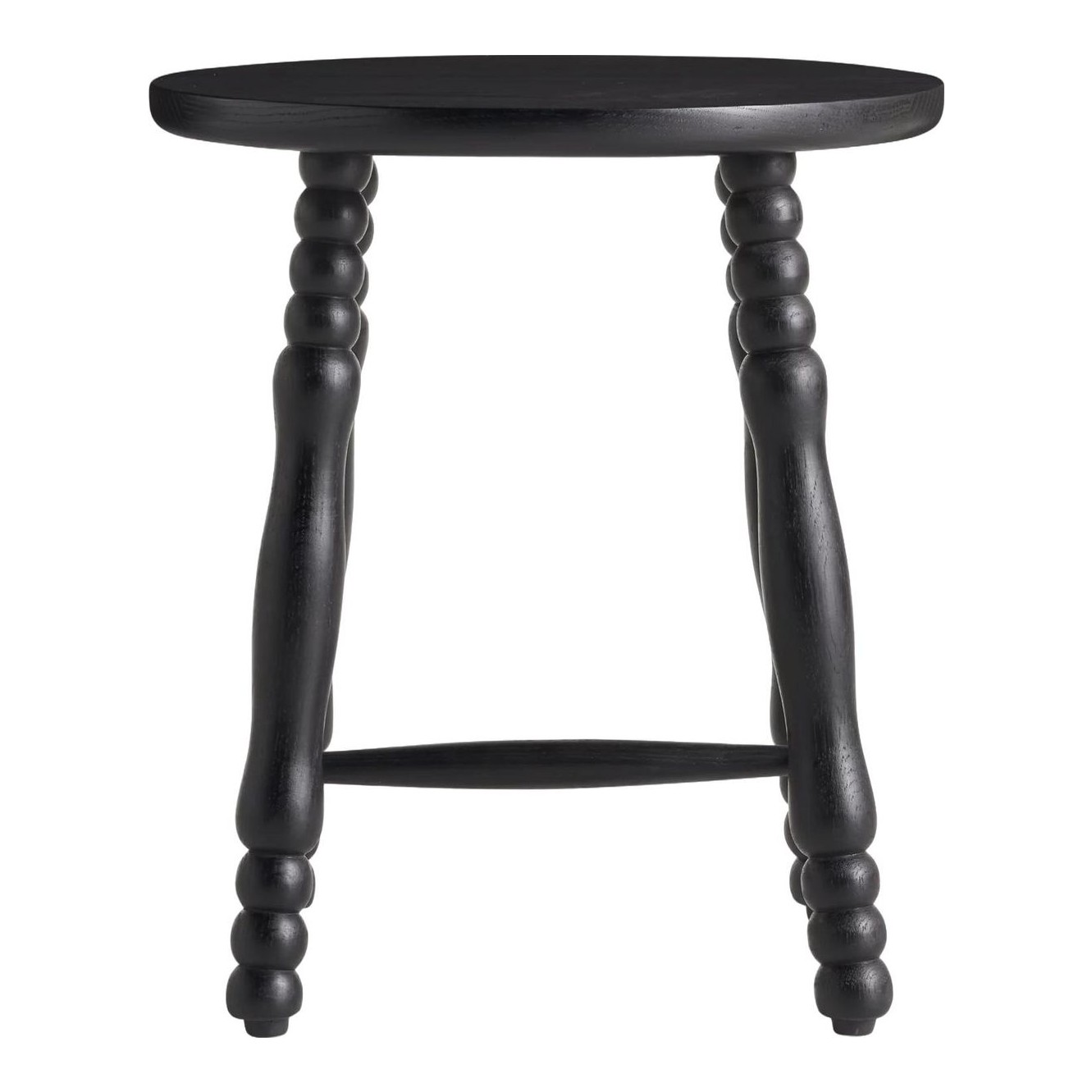 Pierre Turned Wood Stool