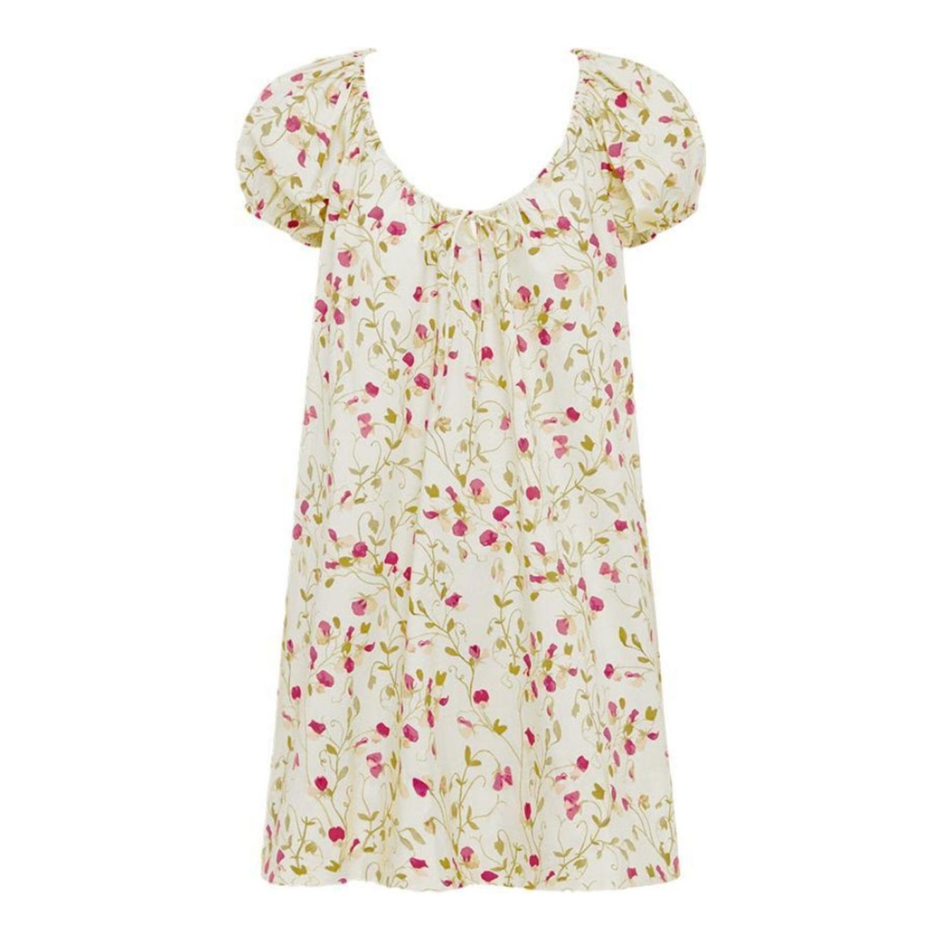 knee length dresses for ladies DÔEN Multicolor Julie Floral-print Cotton-poplin Mini Dress Size S – Mine &  Yours