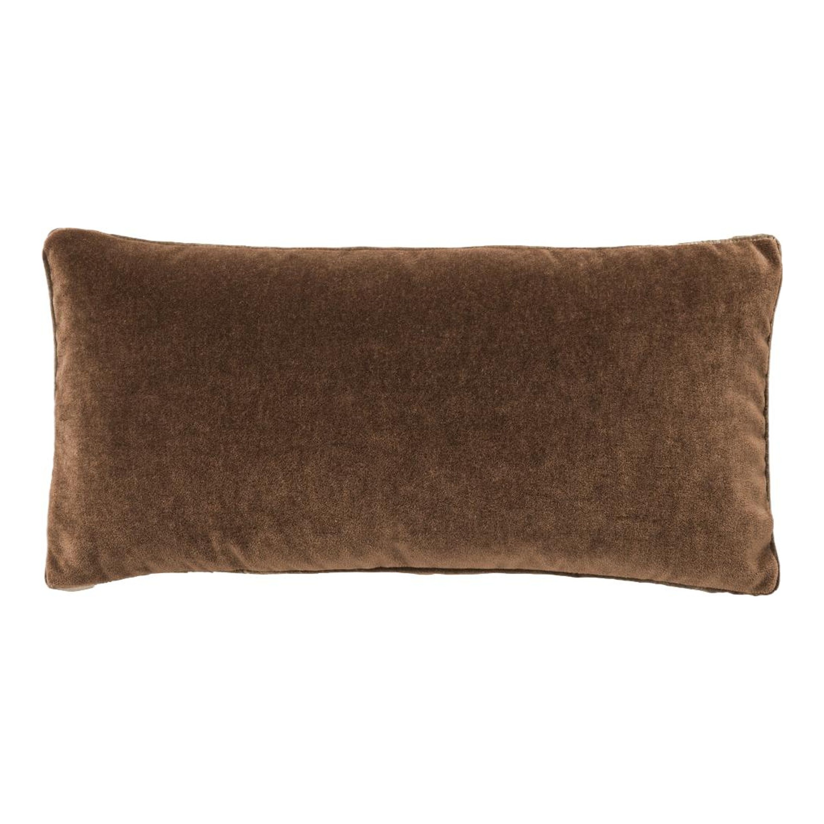 Mohair Pillow with Velvet Stripe - Thumbnail 5