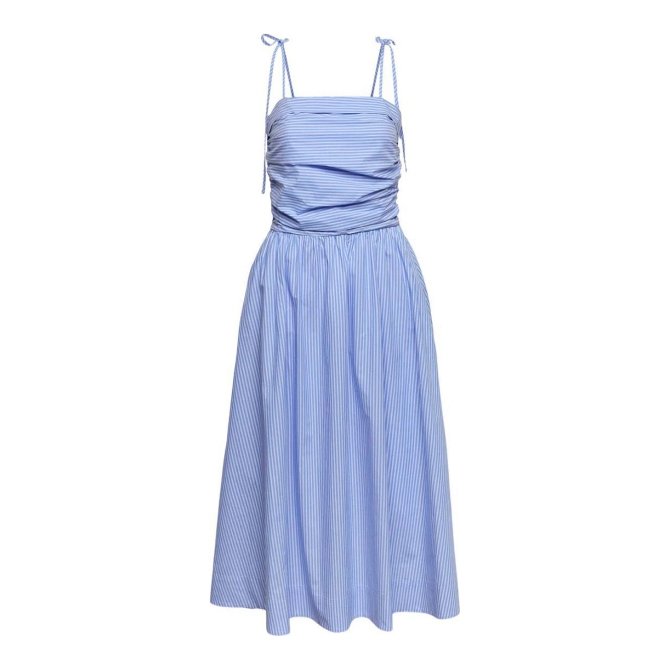 knee length dresses for ladies Agatha Knot Waist Midi Dress | Powder Blue