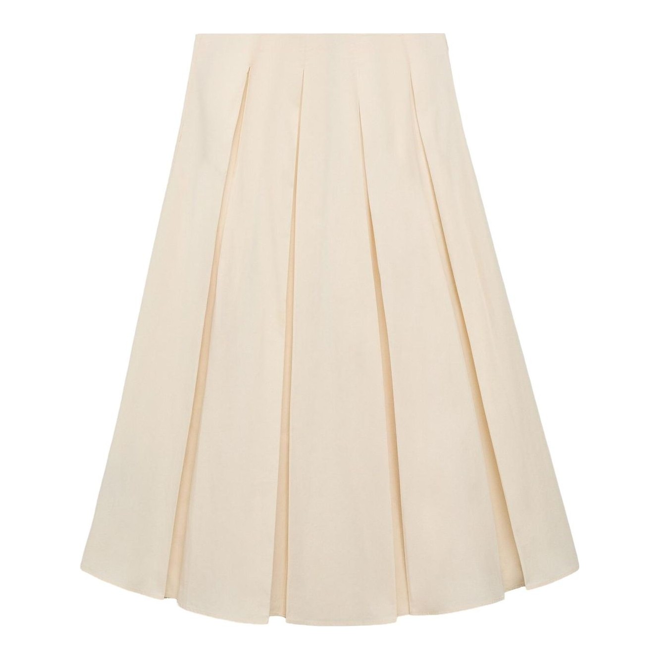 Pleated Midi Skirt