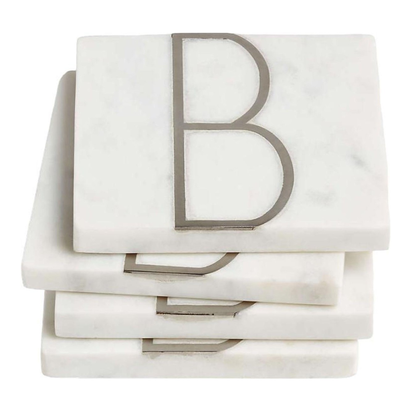 Crate & Barrel Monogram Coasters - Thumbnail 2