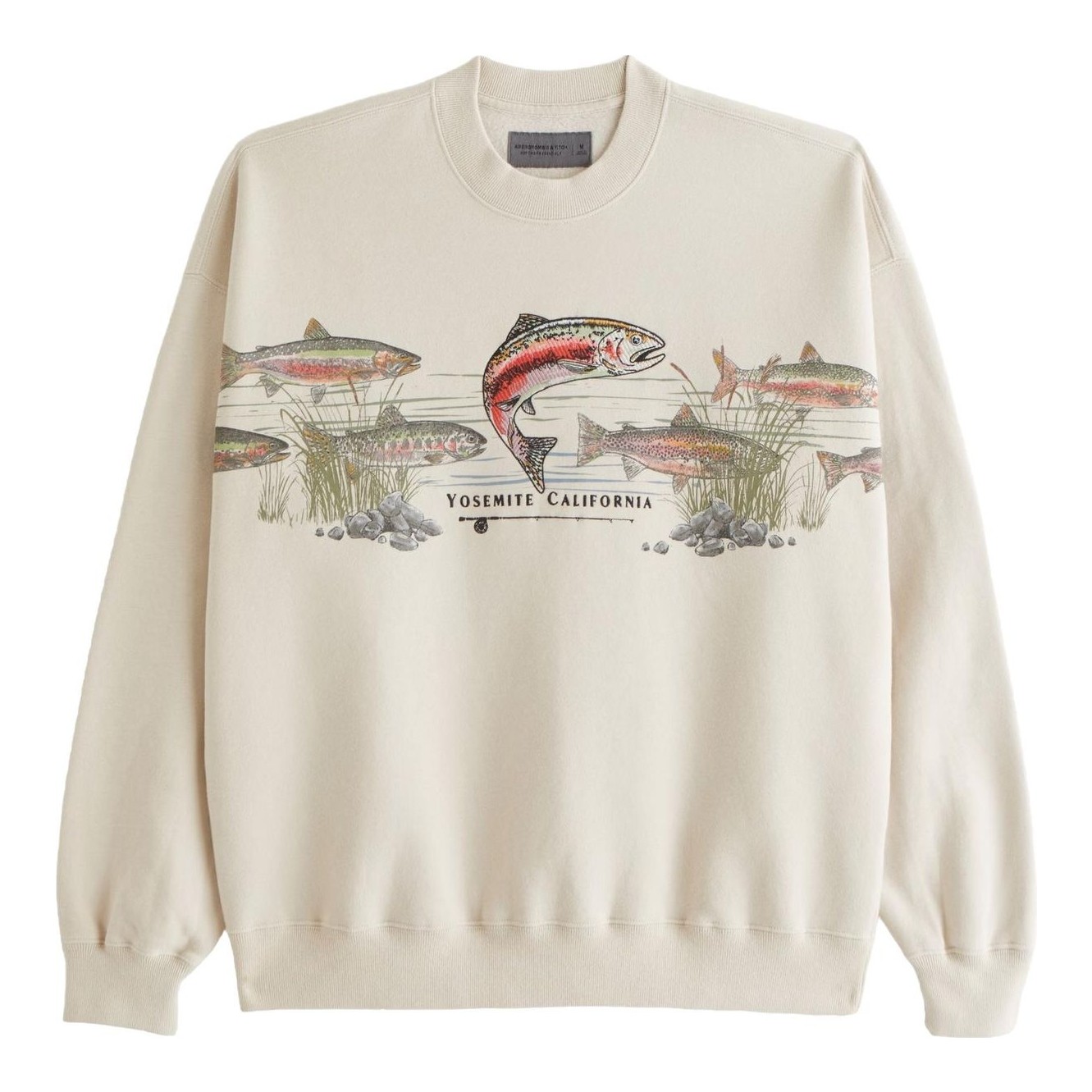 ABERCROMBIE & FITCH | Fishing Graphic Crew Sweatshirt