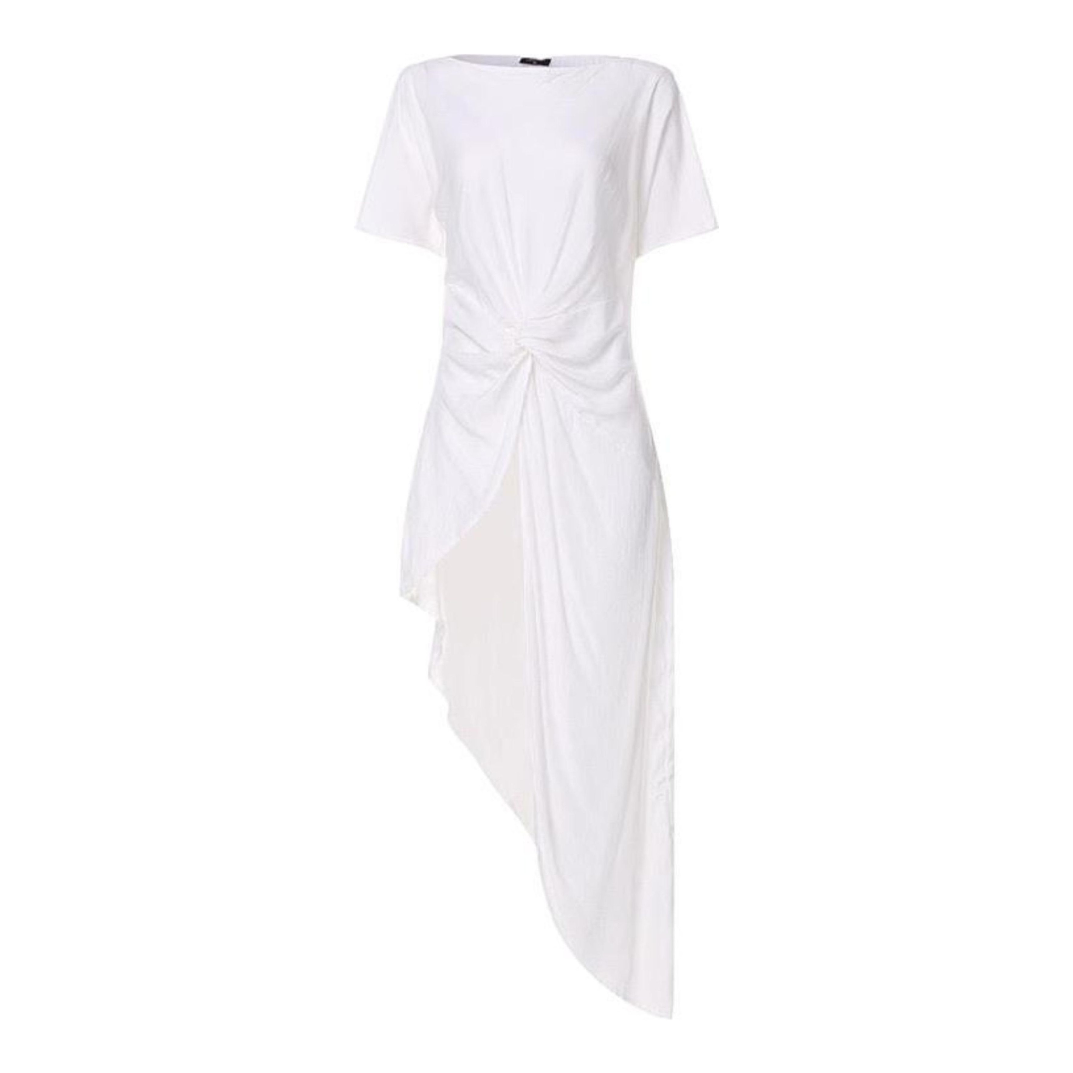 Irregular Hem Short Sleeve Blouse