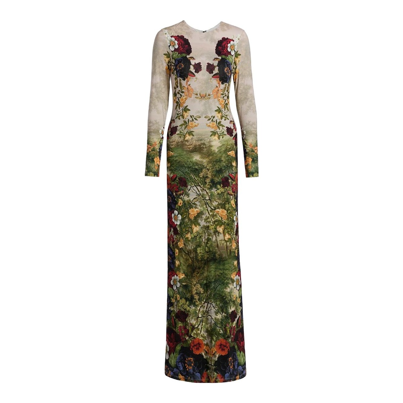 knee length dresses for ladies Saige Embroidered Tiered Maxi Dress – The Augusta Clothing Company main image 1