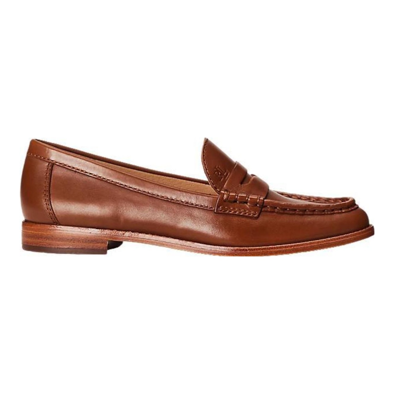 Ralph Lauren Wynnie Burnished Leather Loafers