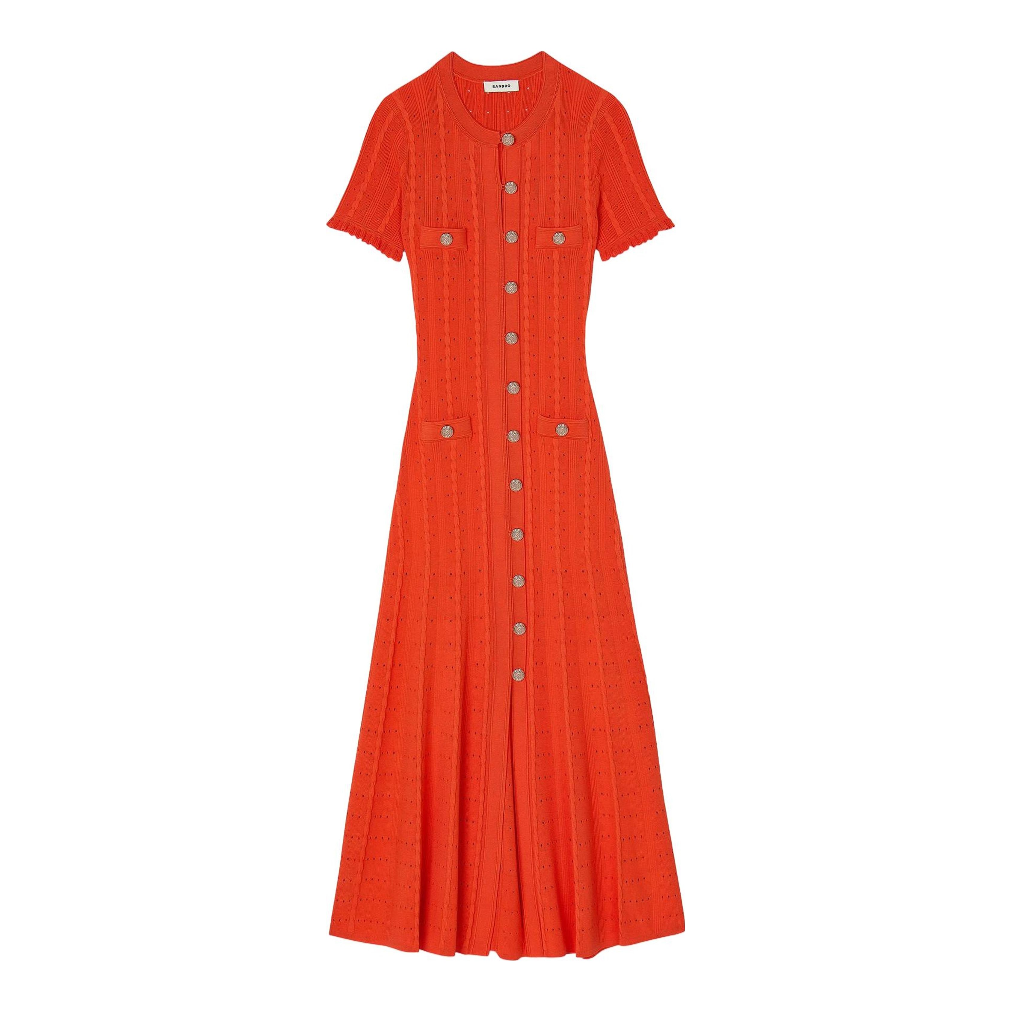 Sandro | Knitted Sleeveless Midi Dress