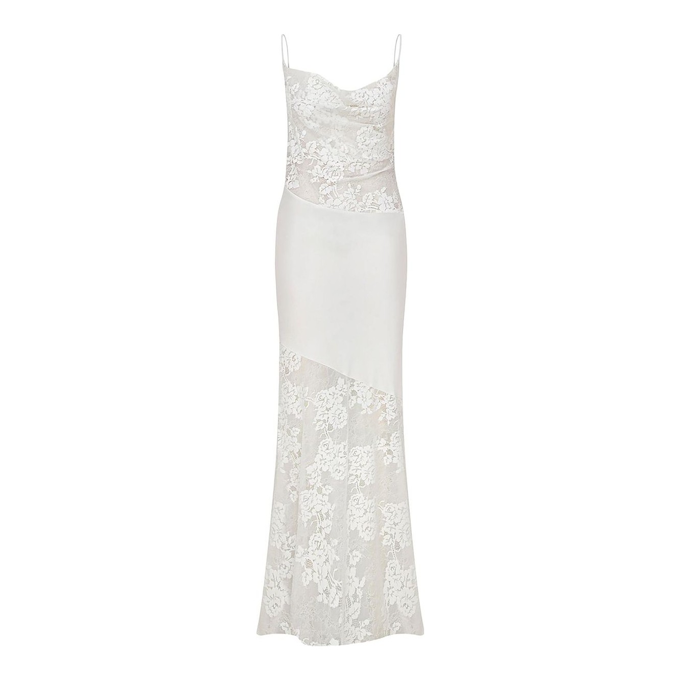 SKIMS | Ultra Fine Lace Low Back Long Dress