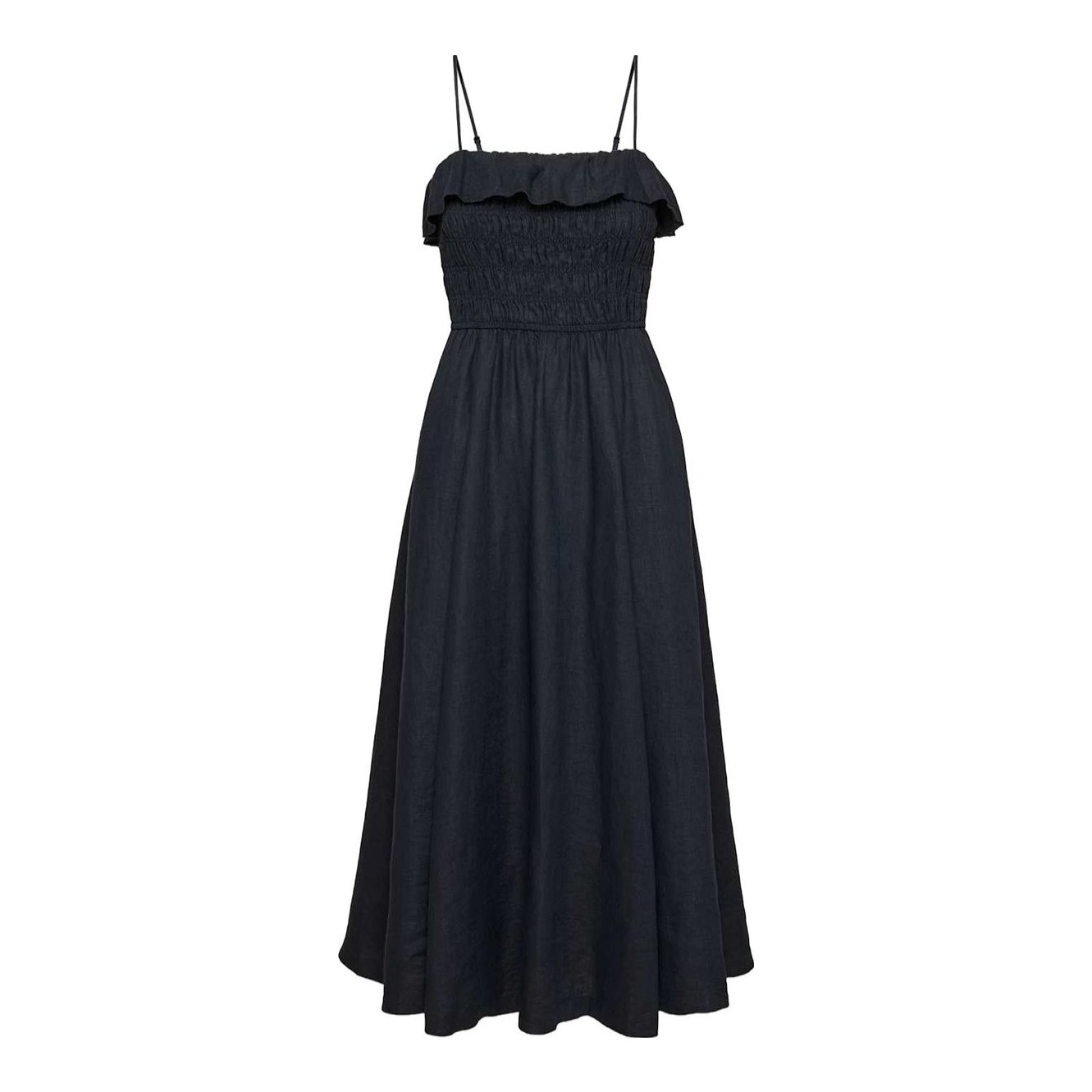 a-line modest maxi dress product info and reviews Fine Lines Maxi Blue | Modest Maxi Dresses
