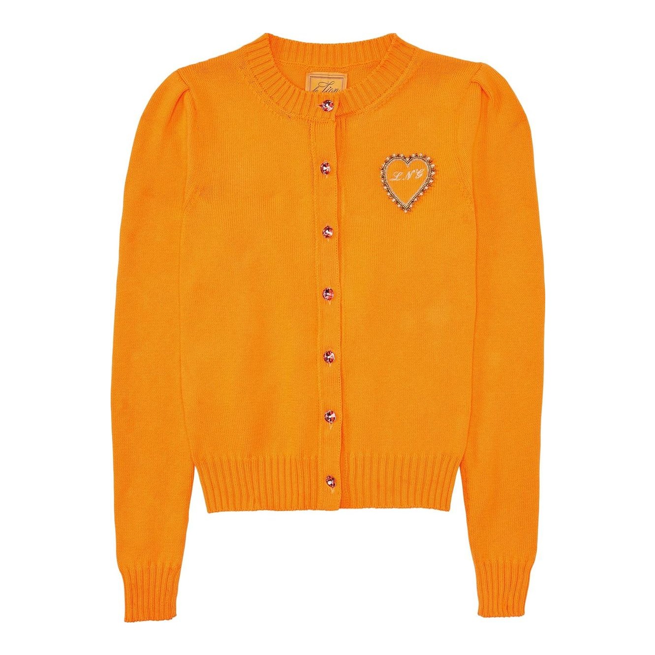 Cotton Puff Sleeve Laursie Cardigan