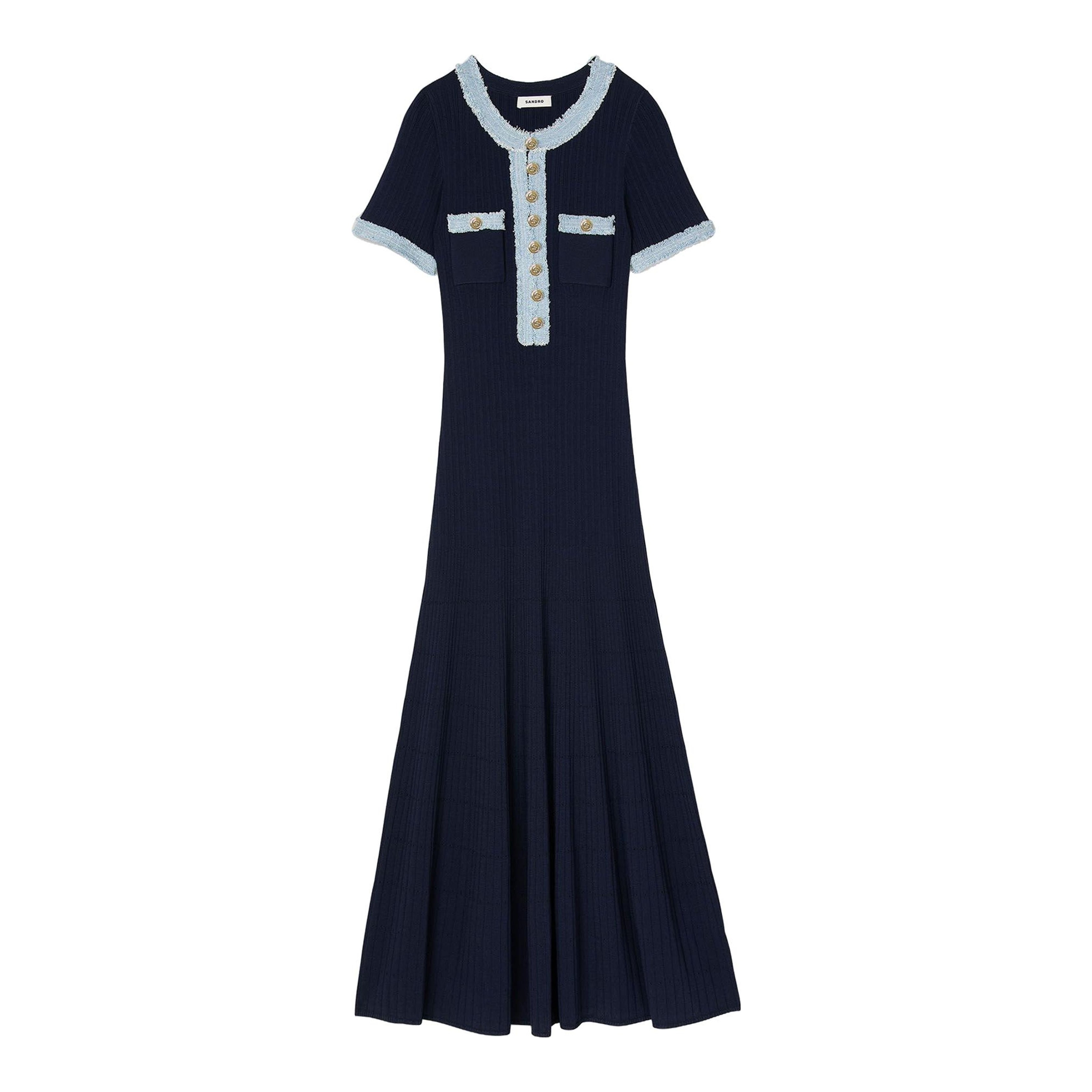 Sandro | Knitted Sleeveless Midi Dress
