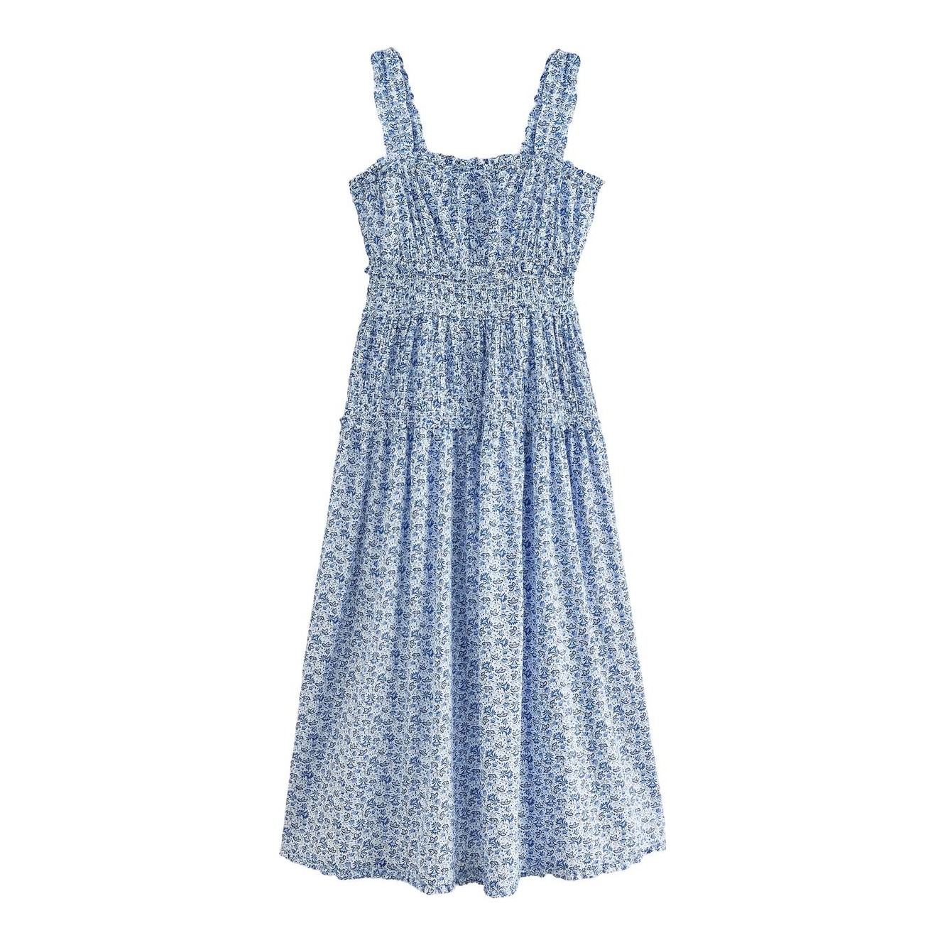 chinese dress ladies GAP Womens Smocked Midi Dress Black Gingham XXL at Amazon Women's Clothing  store