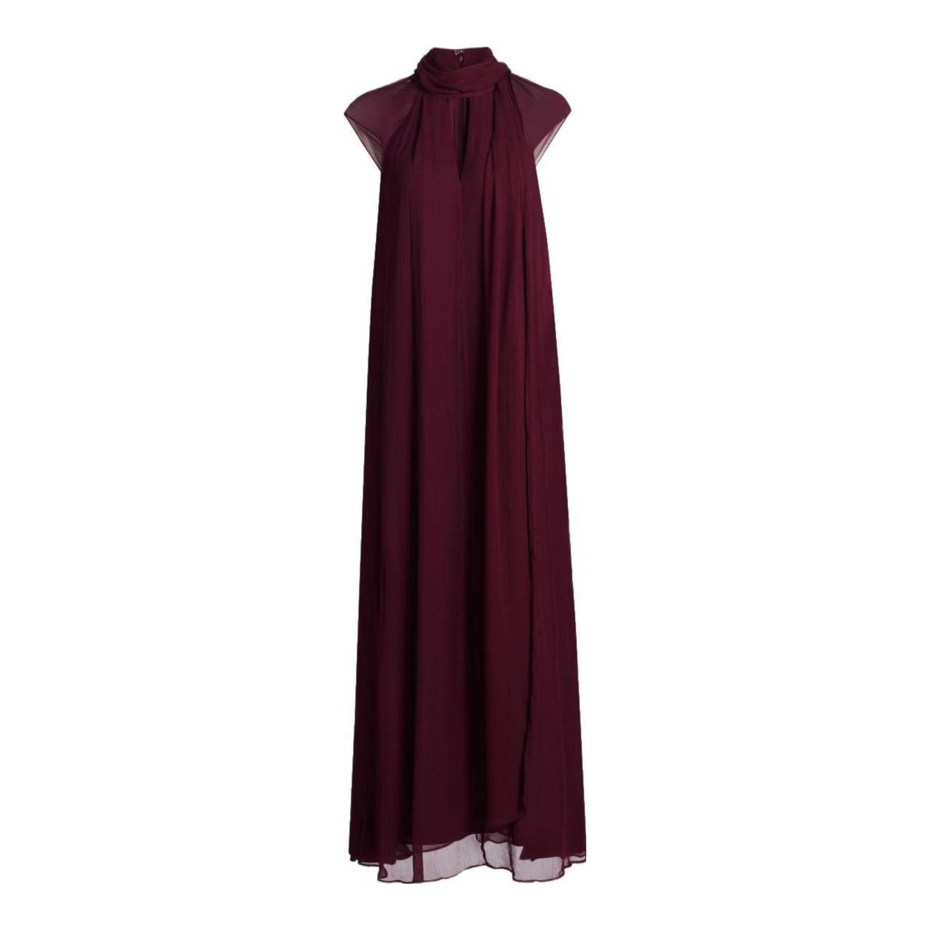 sachin and babi light blue dress Betsy & Adam Women's Long Cascading Ruffle Gown - Navy