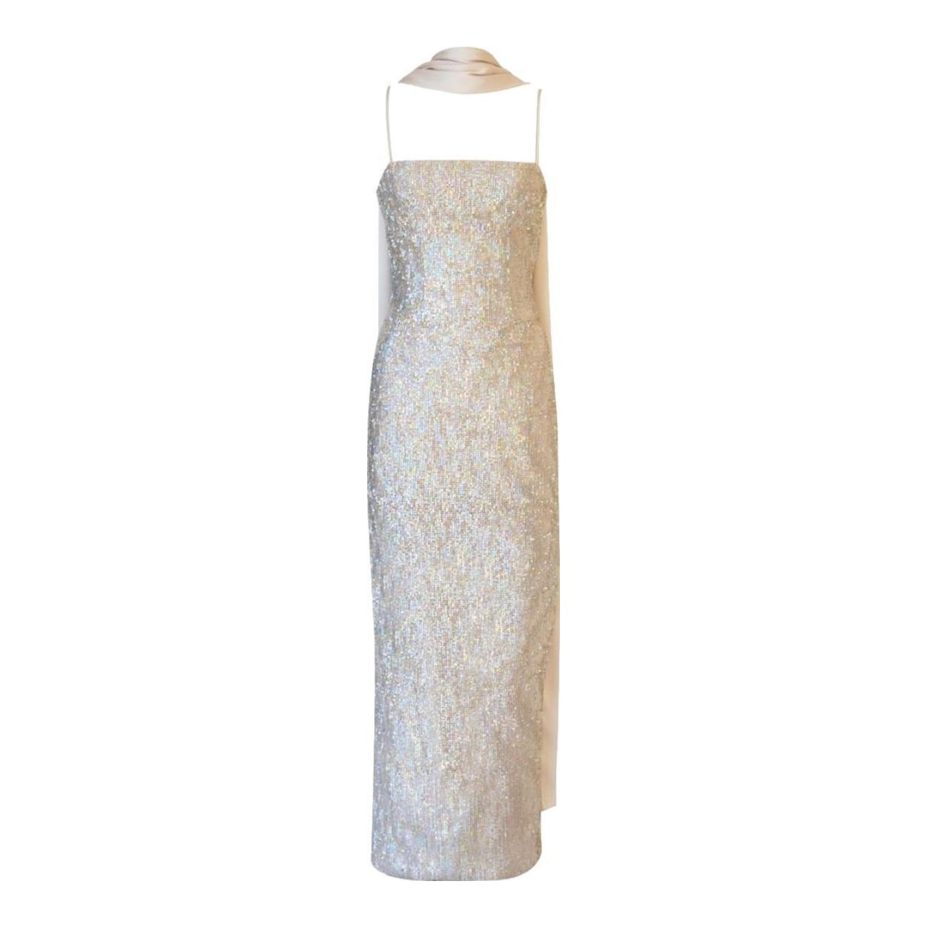 knee length dresses for ladies Adalyne Lace Halter Maxi Dress Black