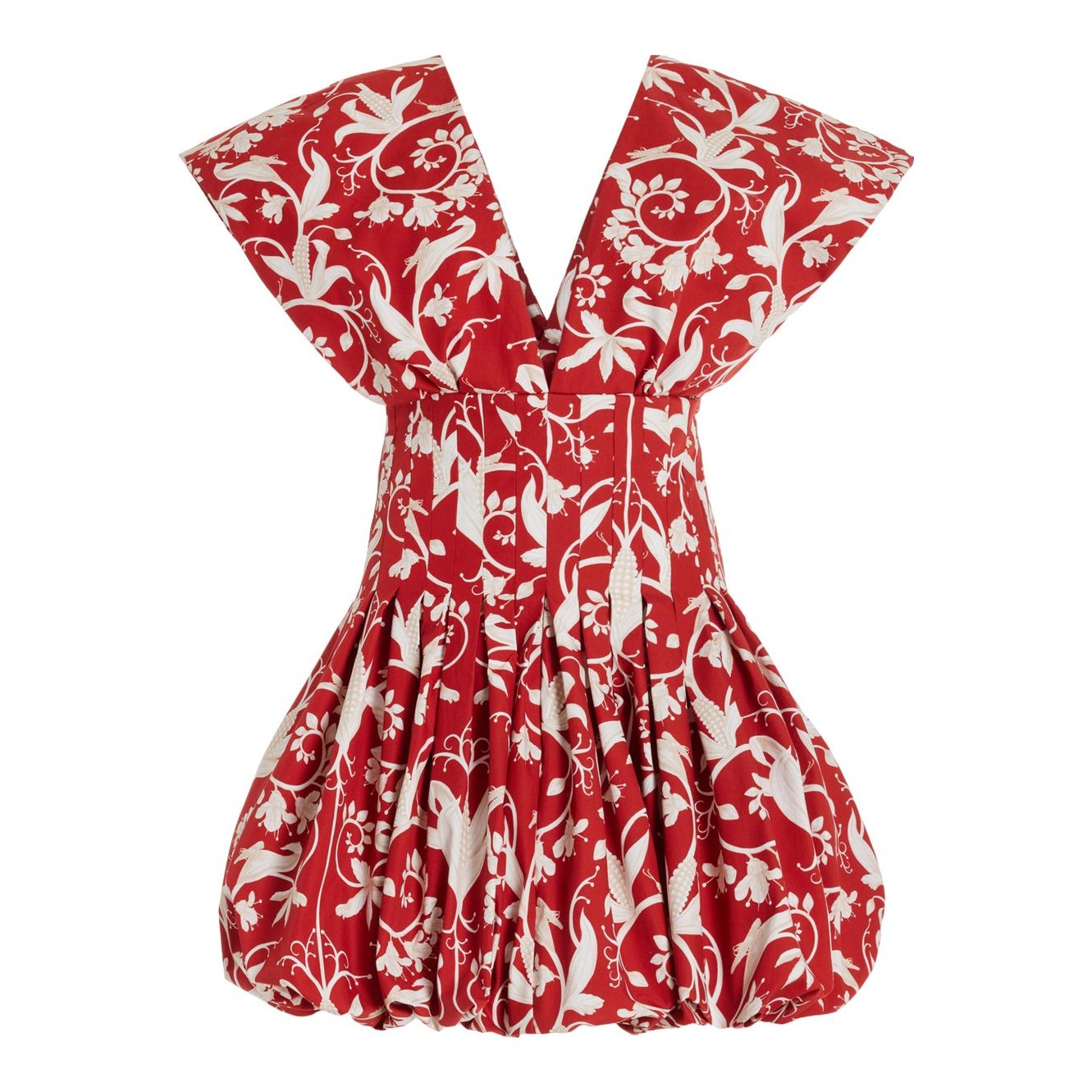 almais piato floral-satin mini shift dress ALEMAIS - Piato floral-print recycled-polyester-blend mini dress