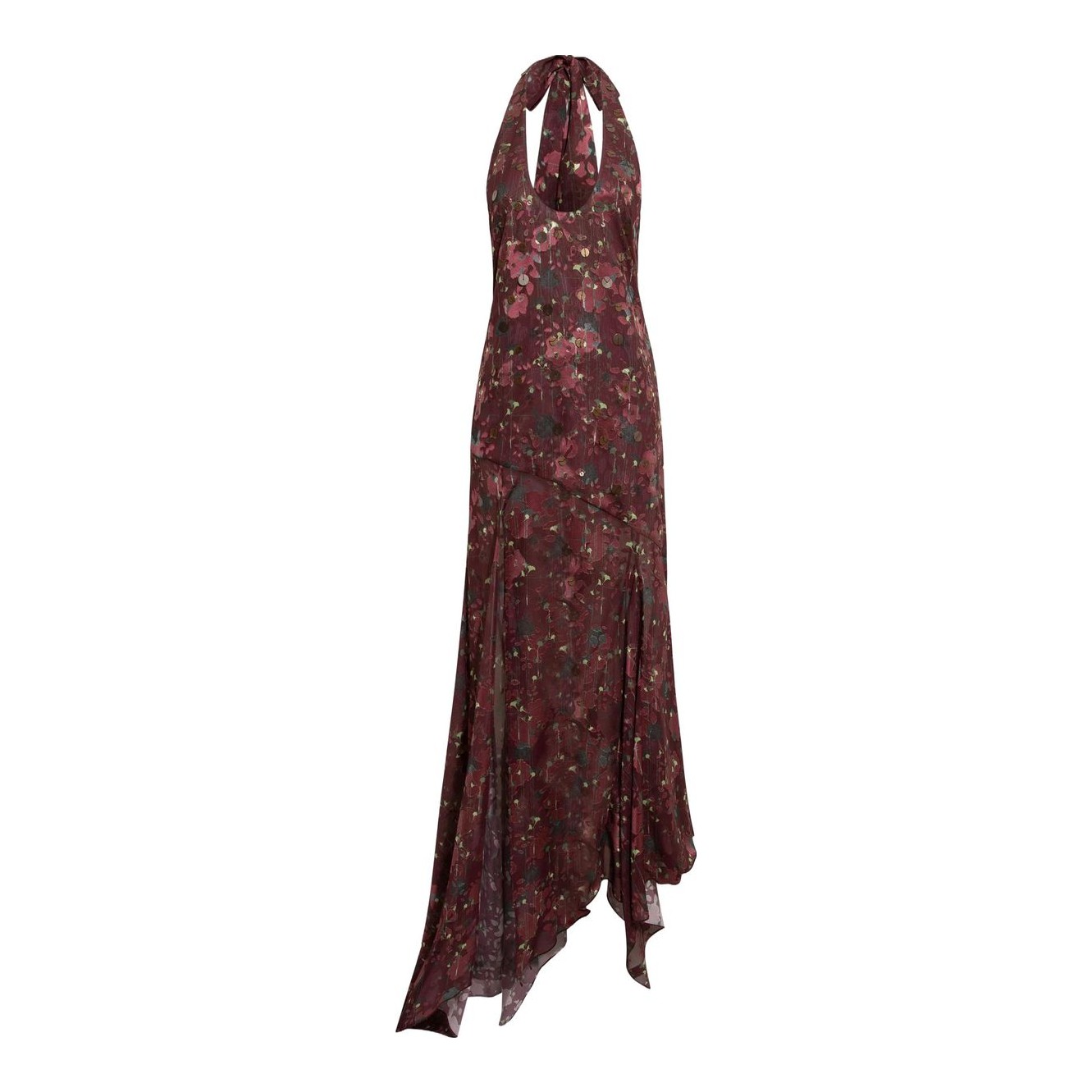 SIEDRS | Raye Scarf-Detailed Midi Halter Dress