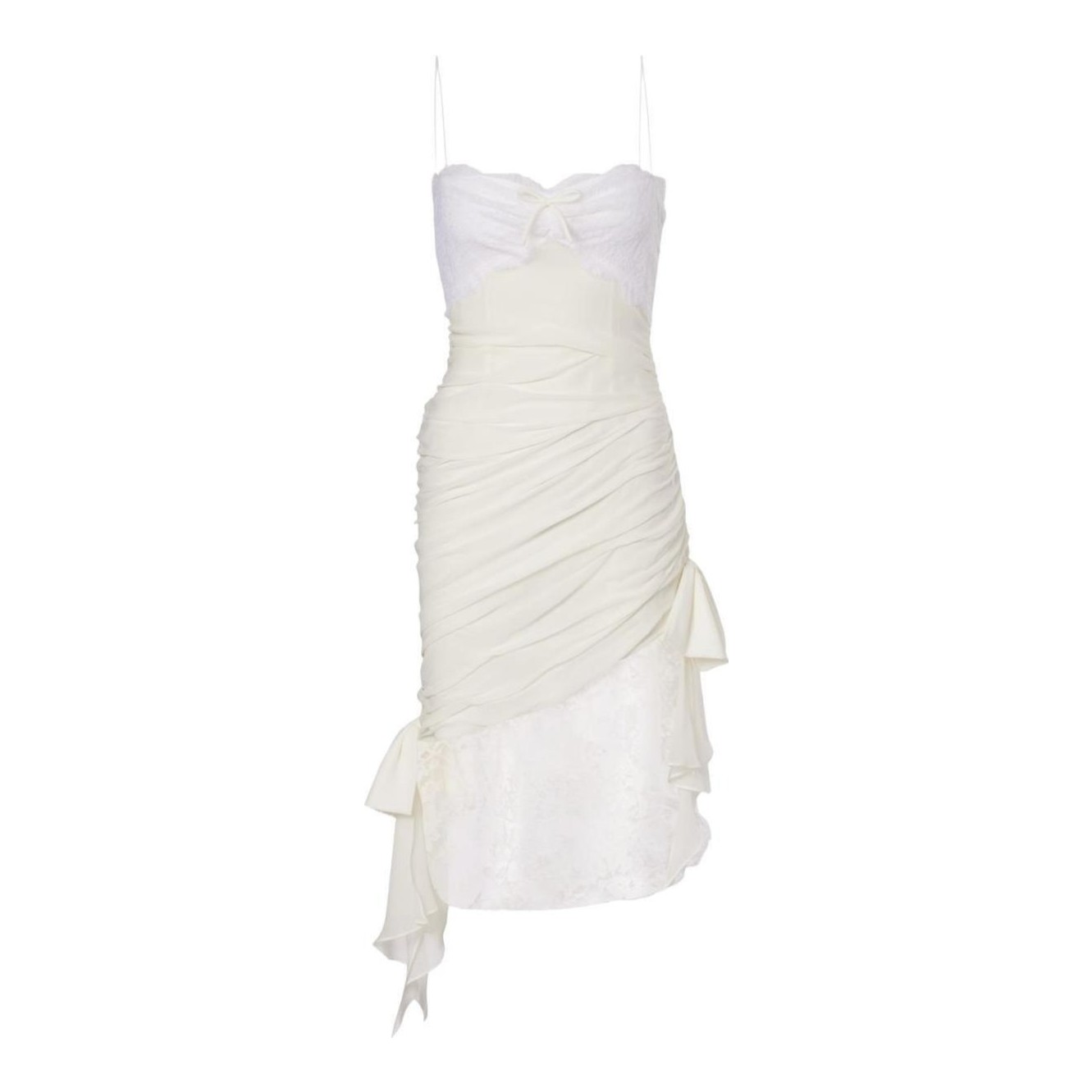 A.L.C. | Alessia Textured Satin and Lace Maxi Dress
