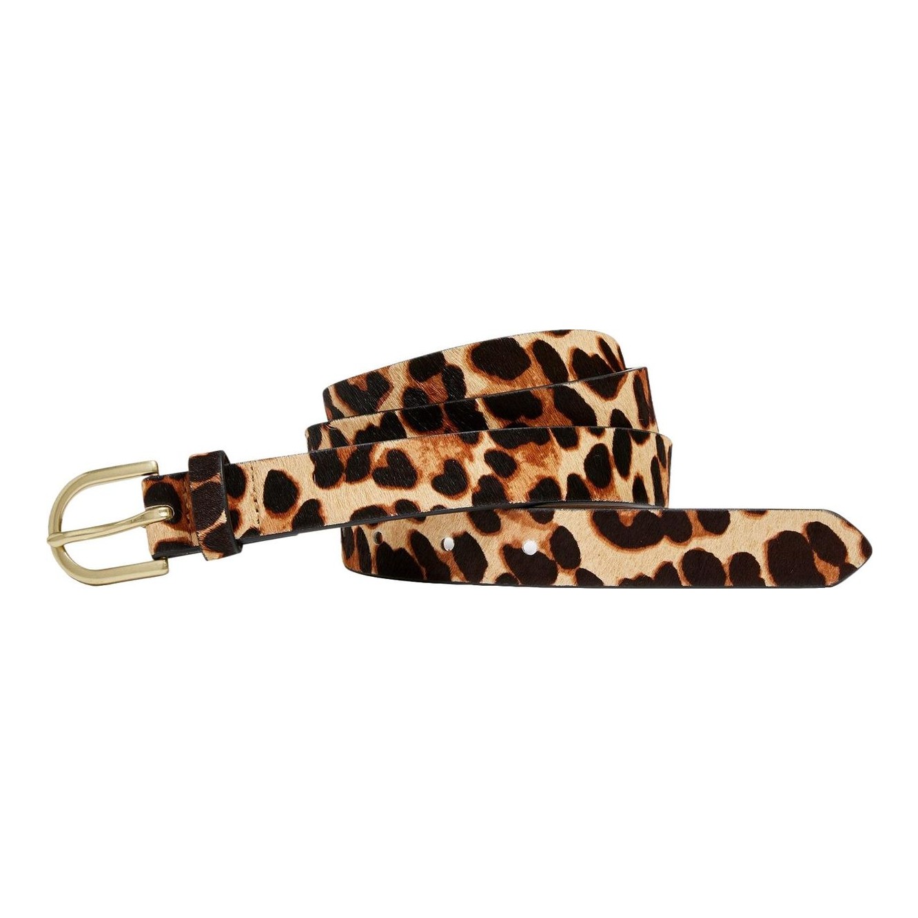 J.Crew Factory | Skinny Leopard Calf Hair Belt display picture 1
