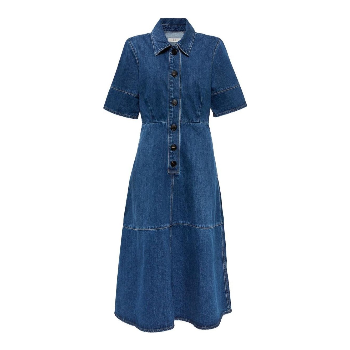 Kate Spade | Denim Trapunto Midi Shirtdress
