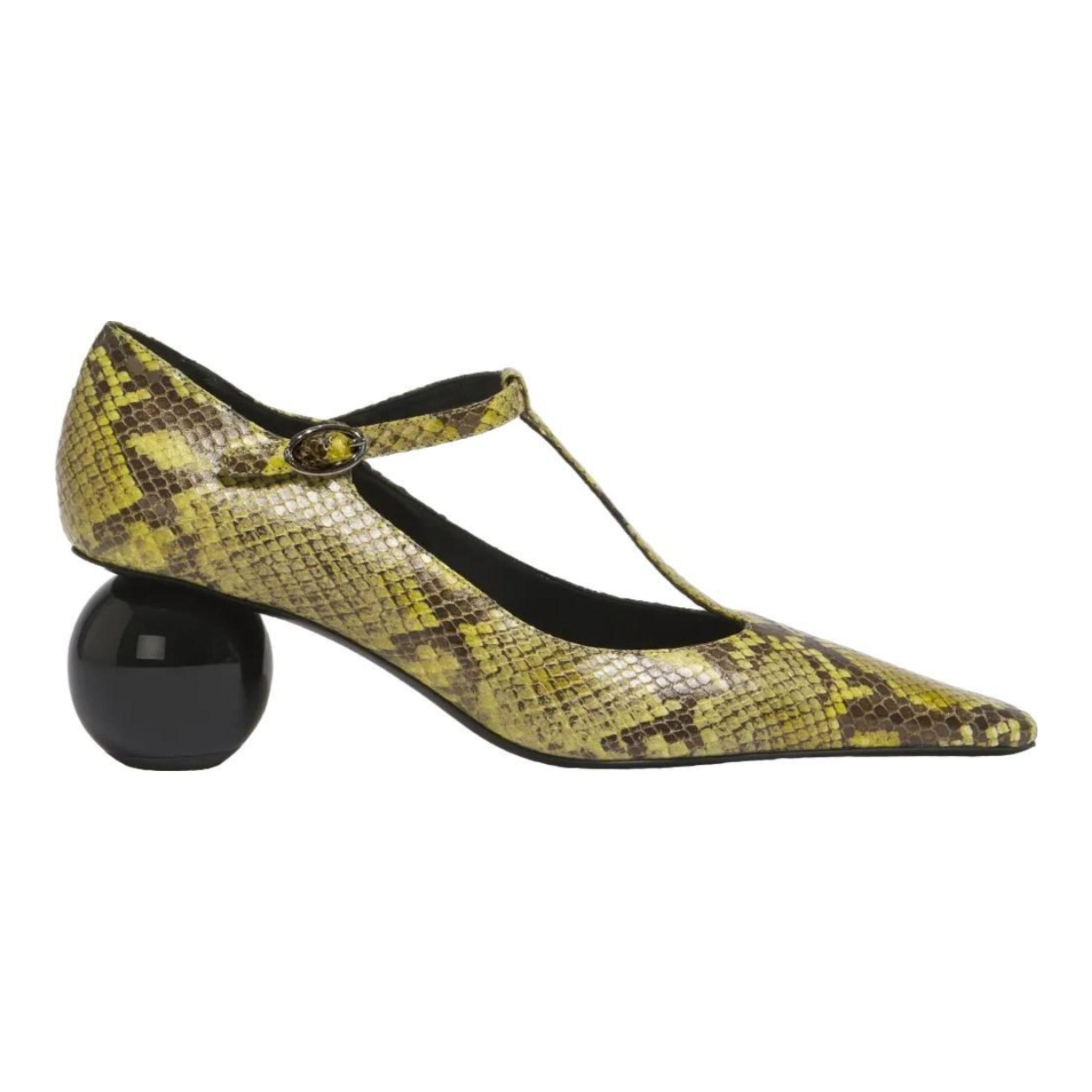 Marni | 60mm Python-Print T-Bar Pumps