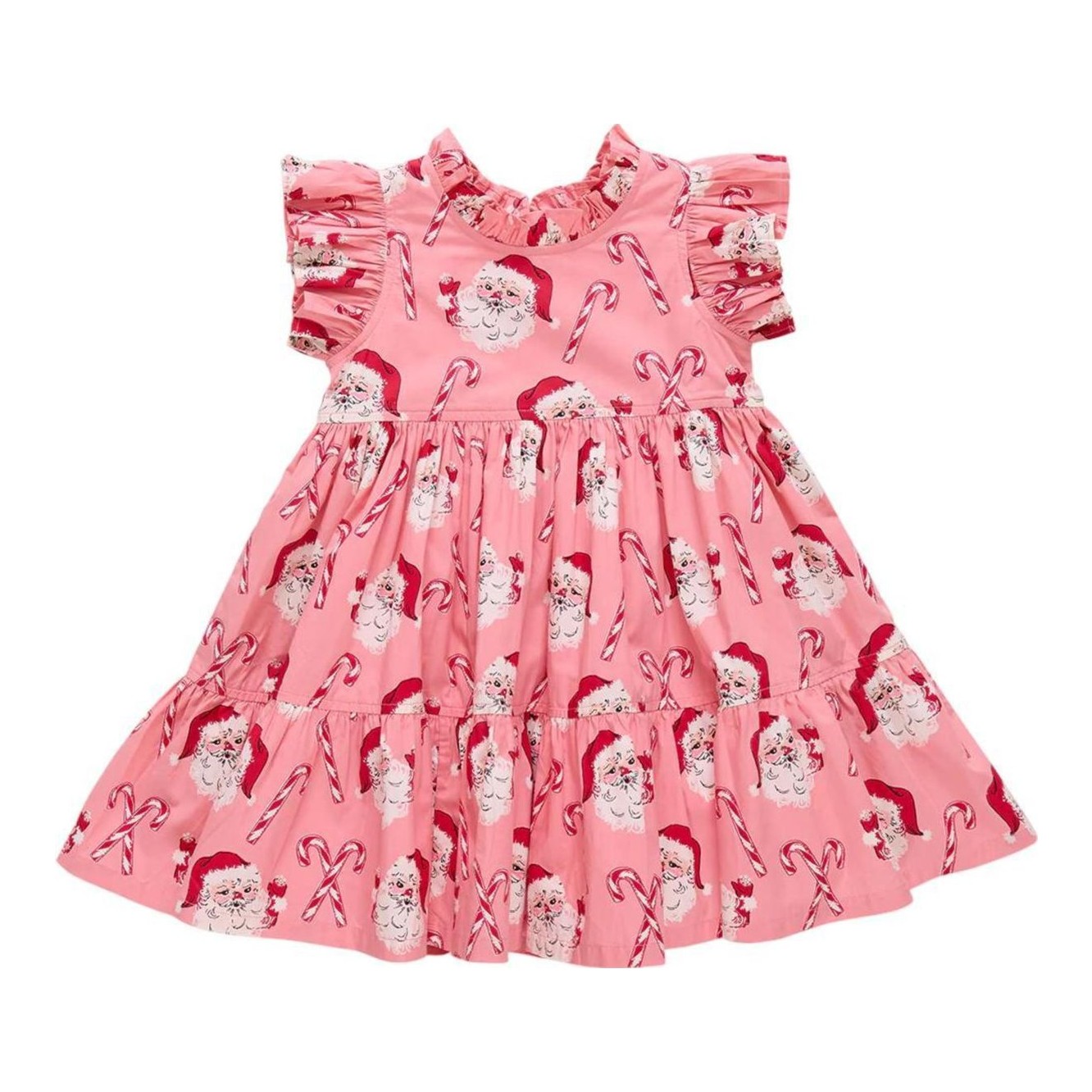 Jennifer Ruffle Neckline Dress