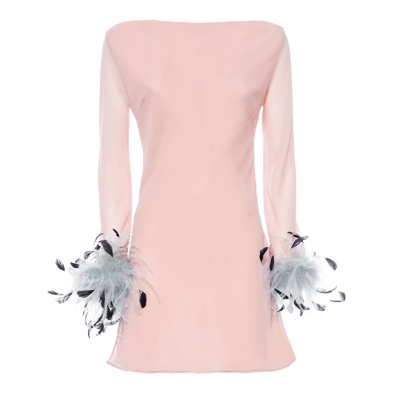 strapless open back dress Mary Square Riley Cool Water Pink Dress