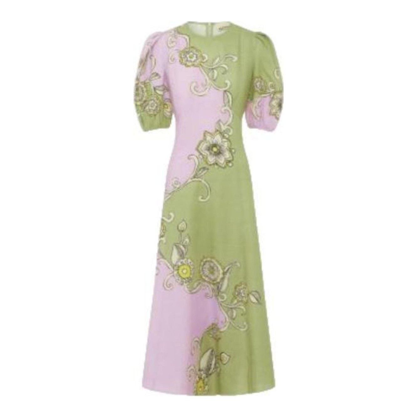 knee length dresses for ladies Georgie Midi Dress in Blue Floral main image 1