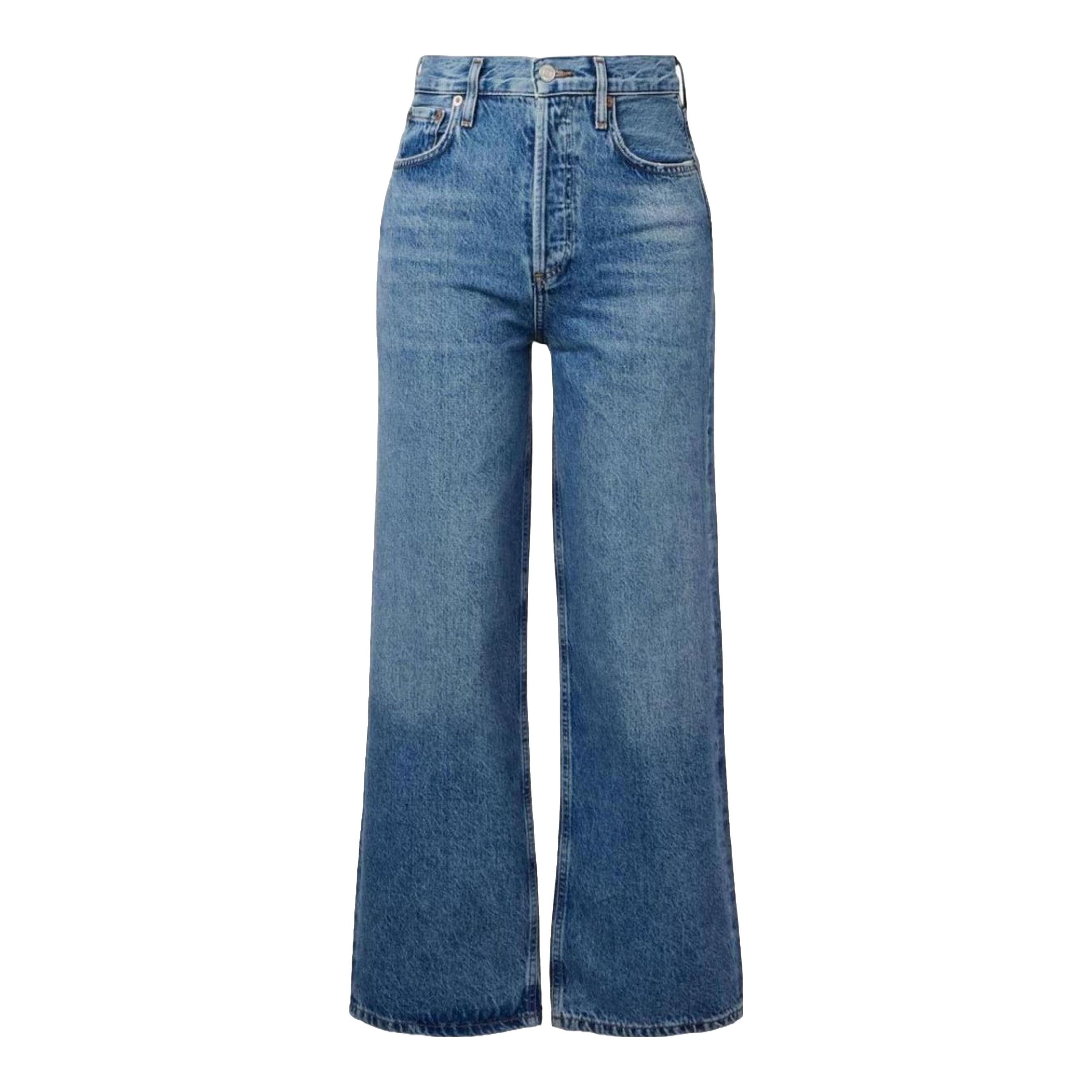 AGOLDE | High-Rise Crop Wide-Leg Jeans