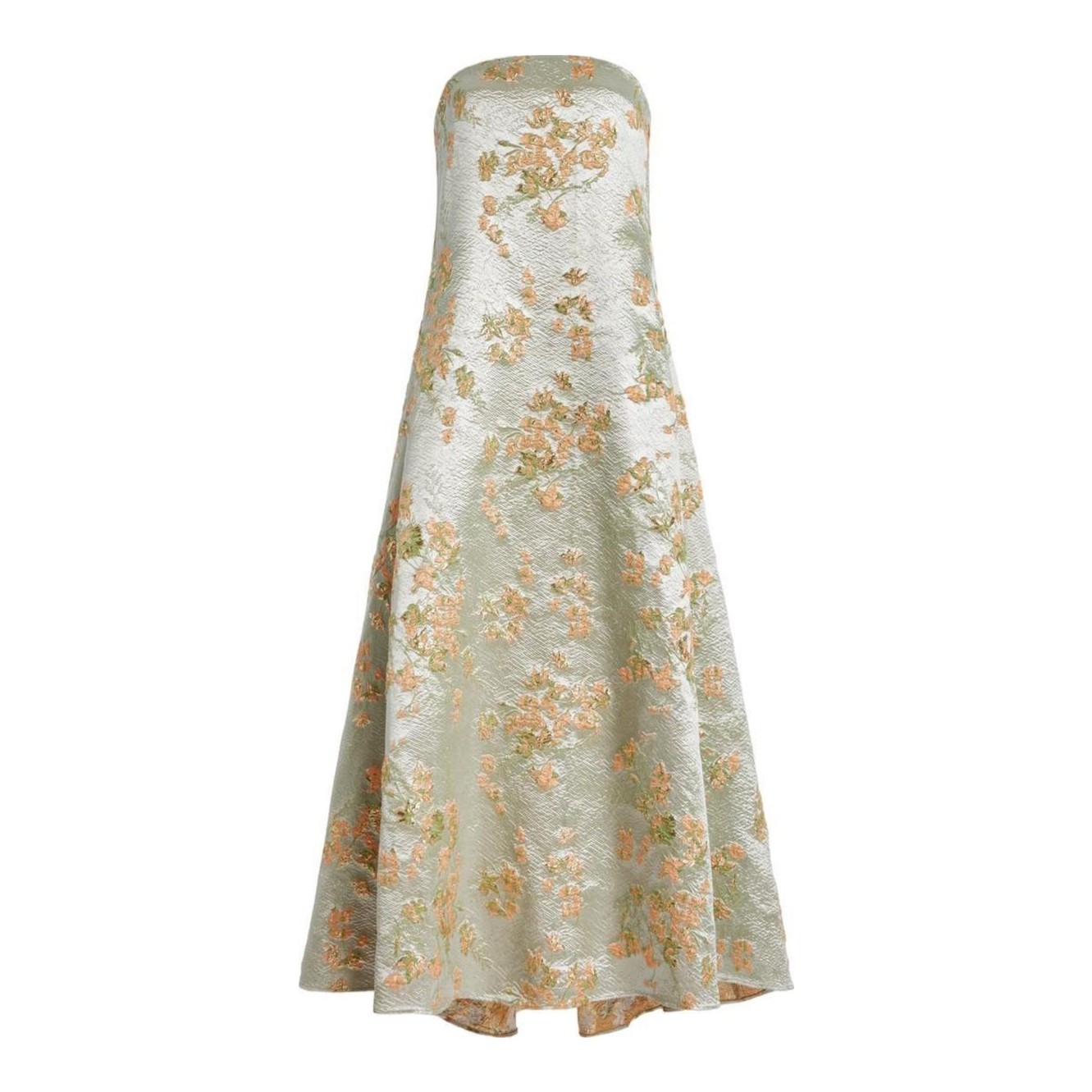 staud kennedy metallic brocade midi dress STAUD