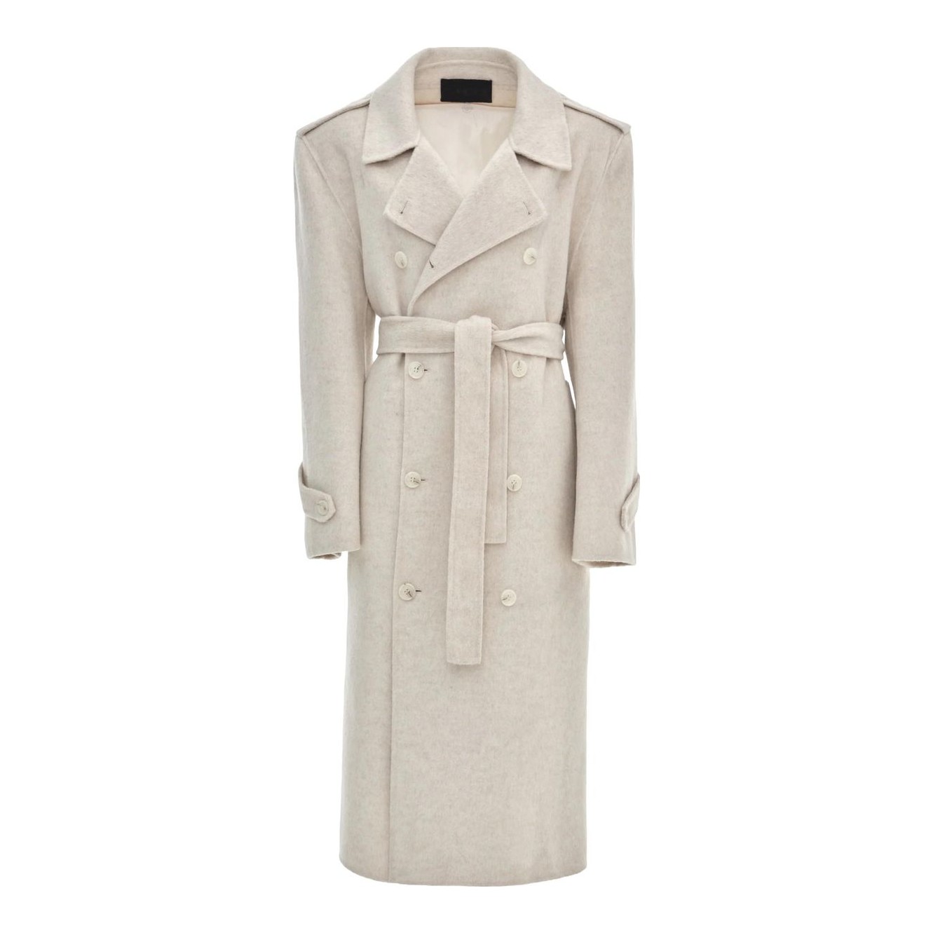 The Frankie Shop | Nikola Oversized Double-Breasted Belted Wool