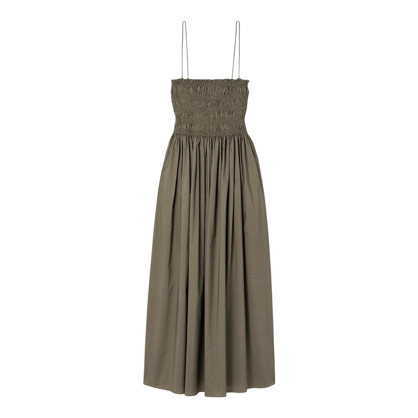 green emerald velvet dress Matteau Gathered Drop Waist Dress - Polka Dot - Tomato