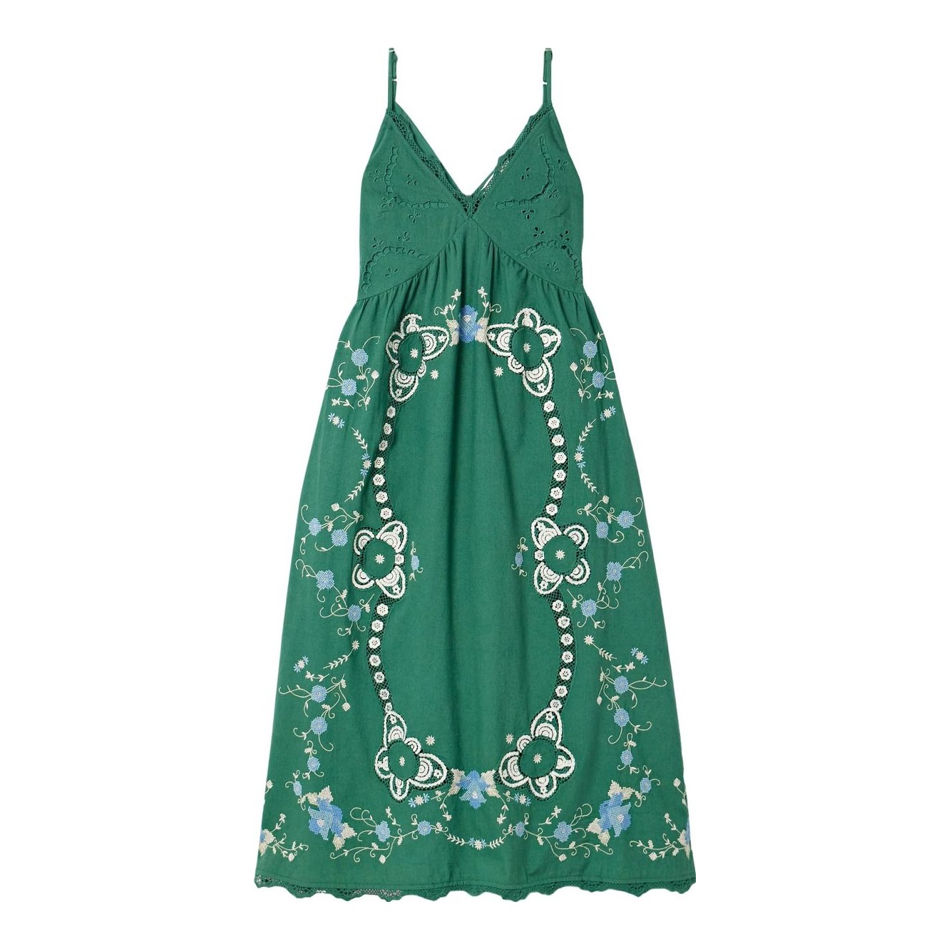 sachin and babi light blue dress Ulla Johnson Vesna Embroidered Satin Ribbon Midi Dress In Peony - 40% Off